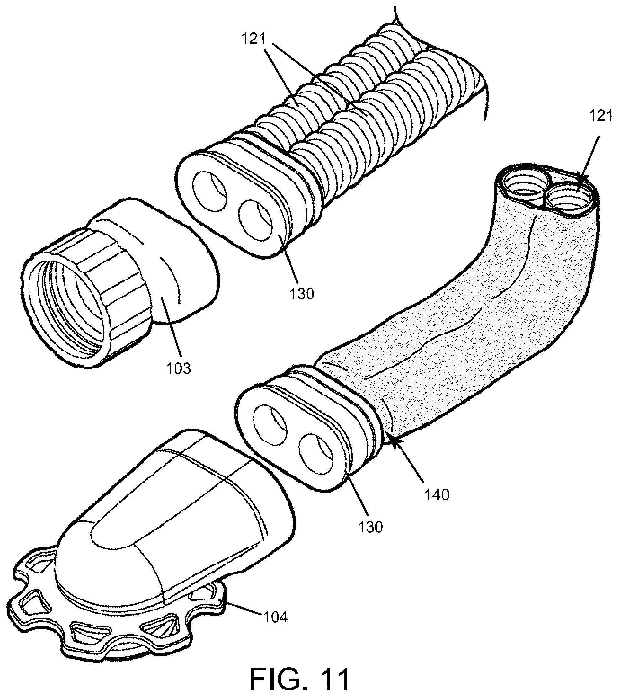 Patent US12472389 Figure 8 – Modular, adjustable powered air purifying respirator system