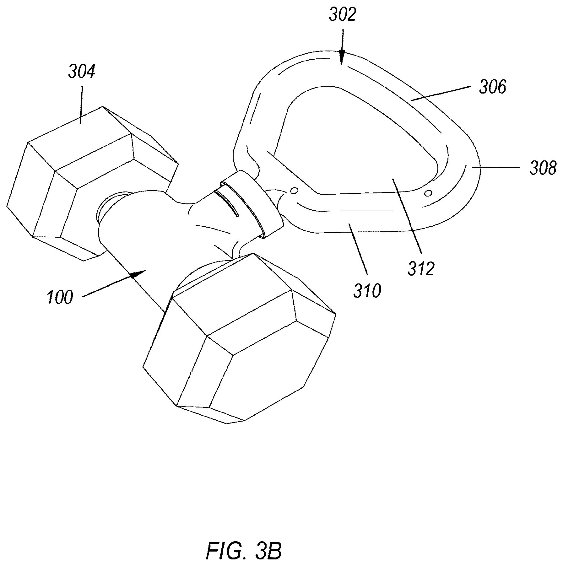 Patent US12472394 Figure 6 – Exercise equipment clamp and handles