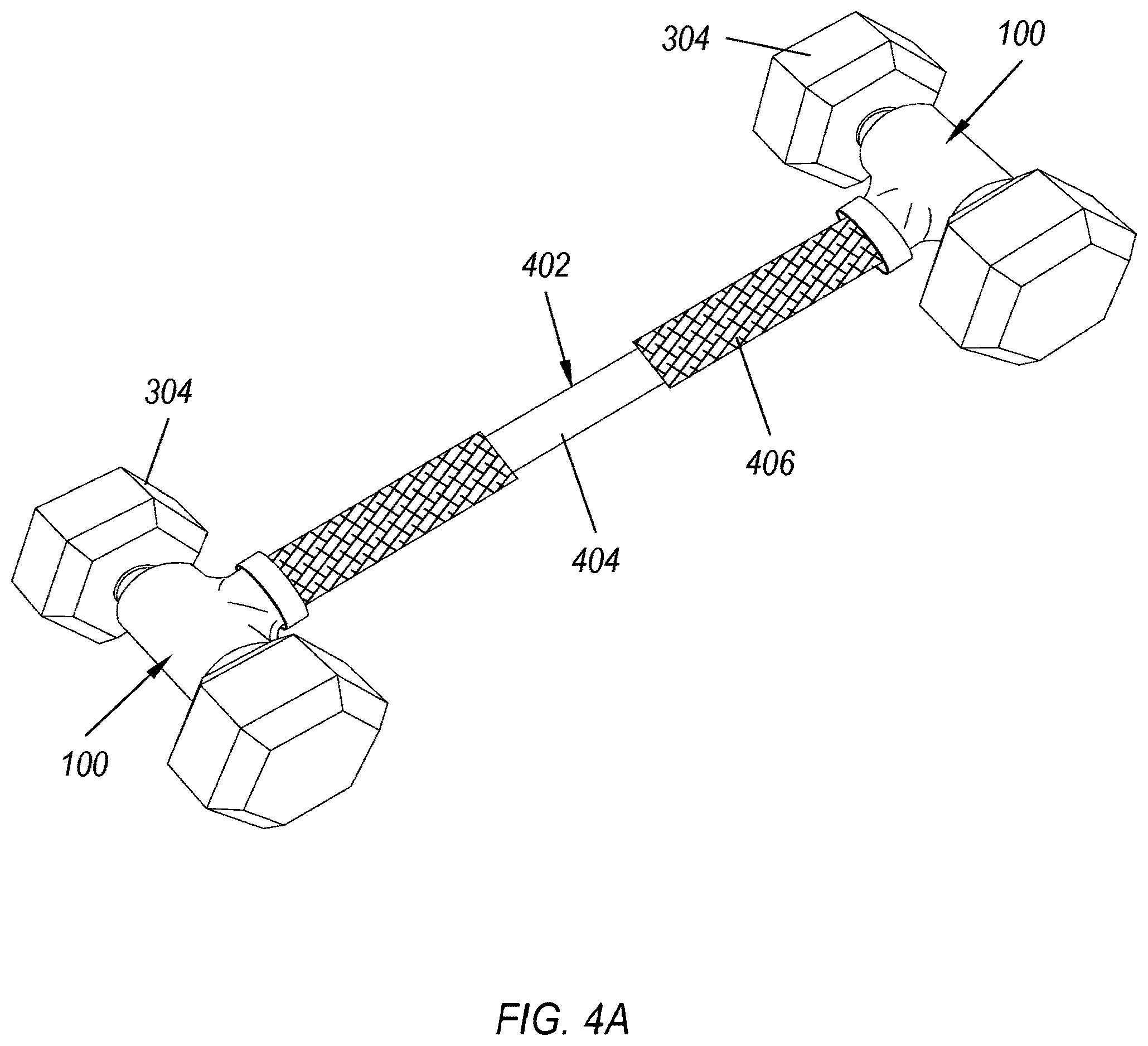 Patent US12472394 Figure 8 – Exercise equipment clamp and handles