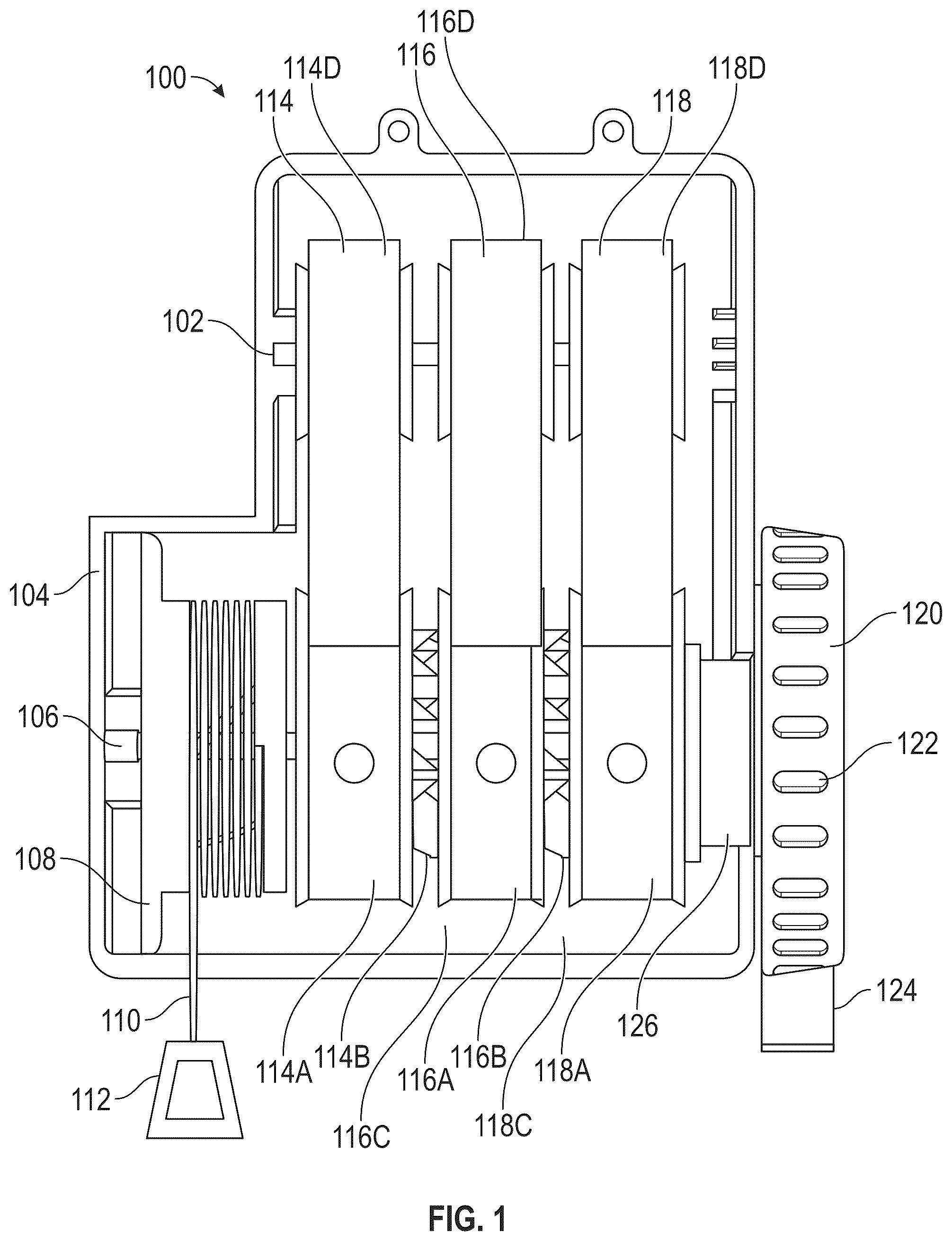 Patent US12472397 Figure 1 – Adjustable-force resistance cable retractor