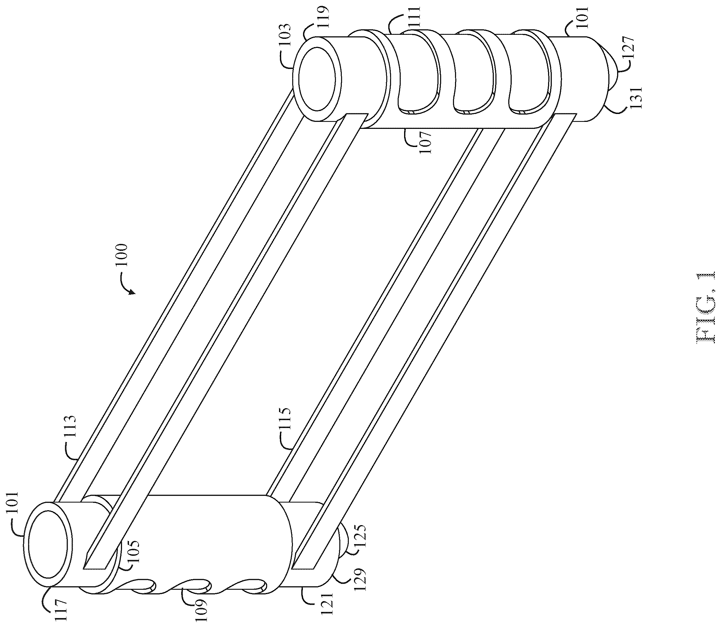 Patent US12472400 Figure 1 – Exercise device
