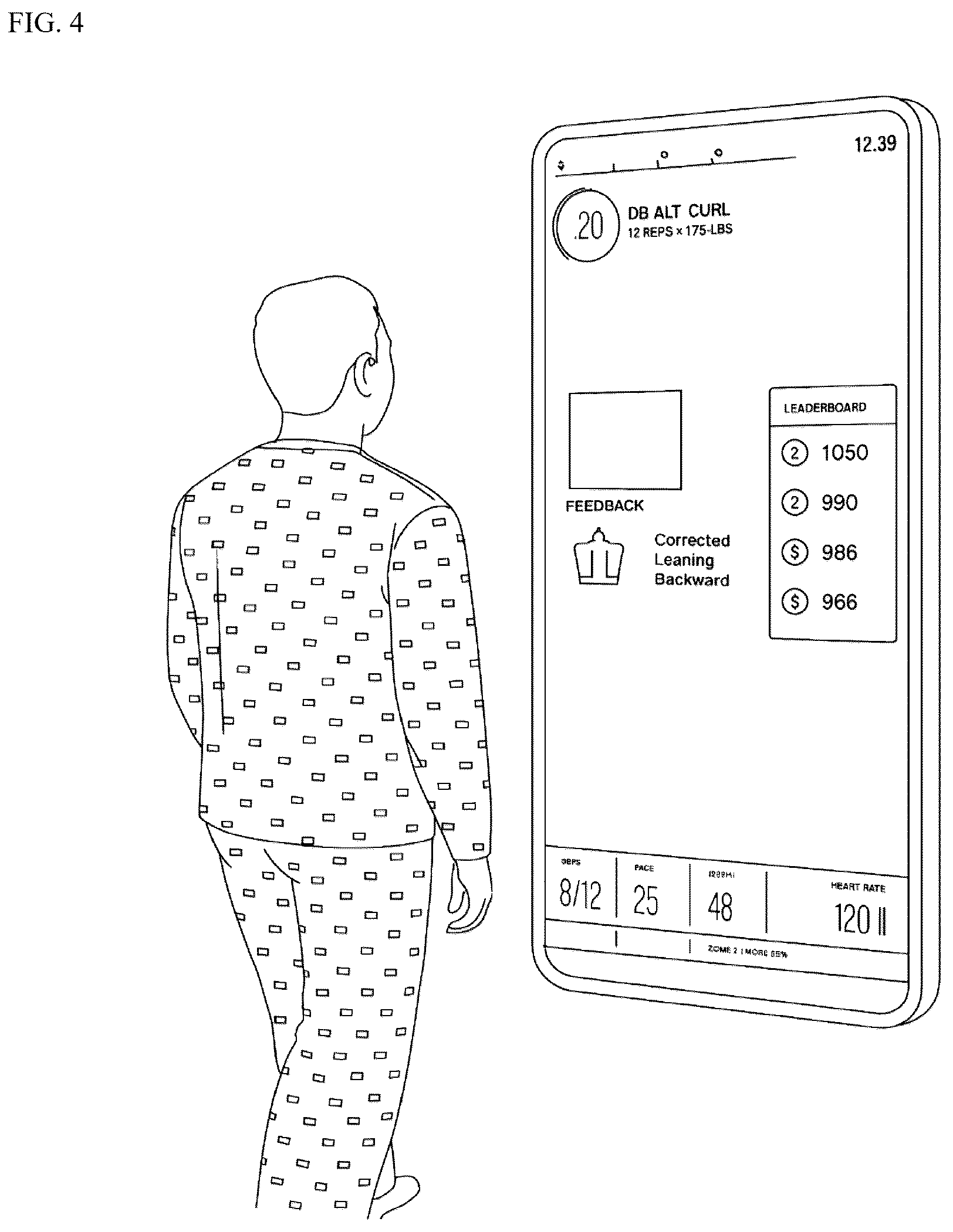 Patent US12472401 Figure 3 – Exercise rehabilitation system using smart mirror