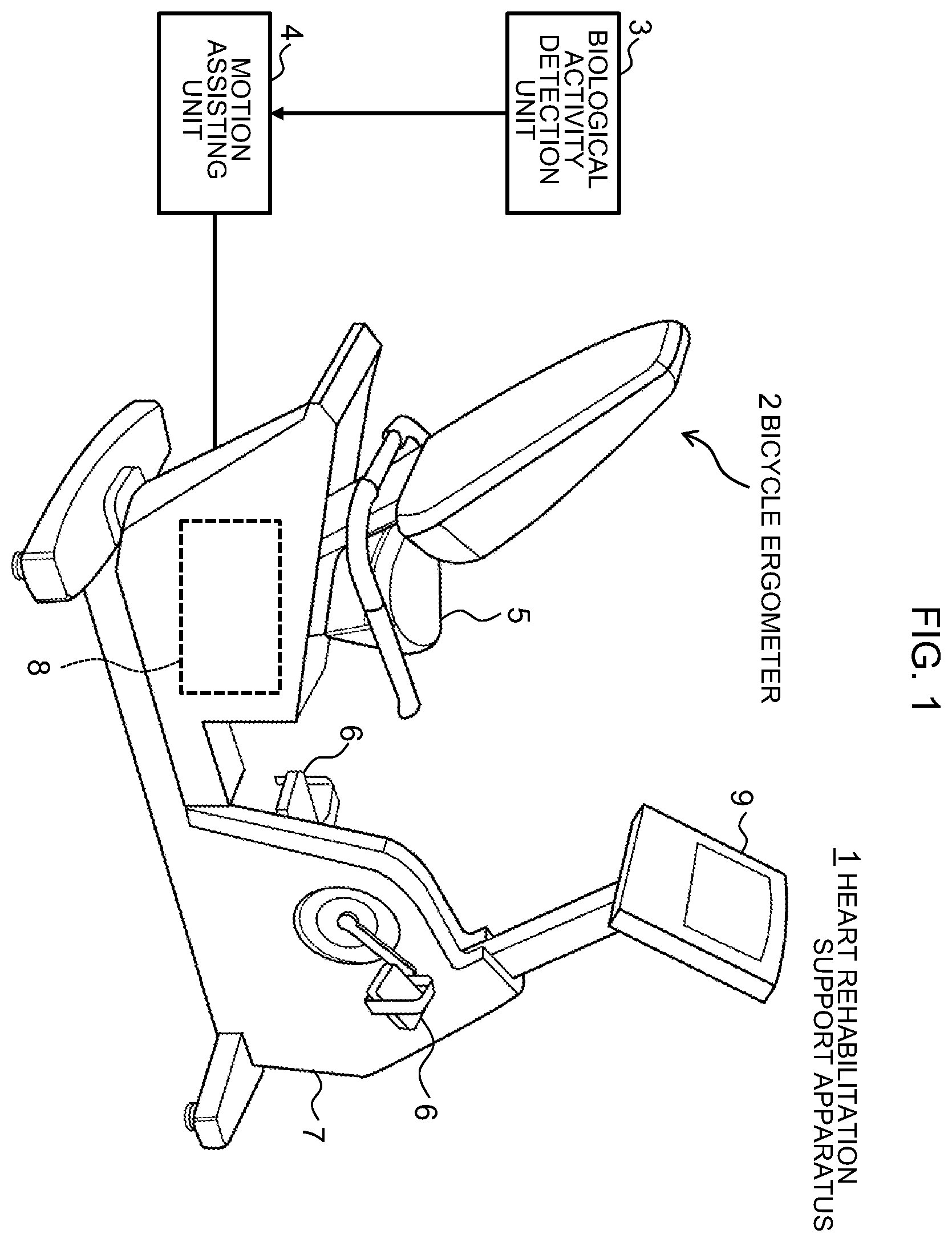 Patent US12472402 Figure 1 – Heart rehabilitation support apparatus and heart rehabilitation support method