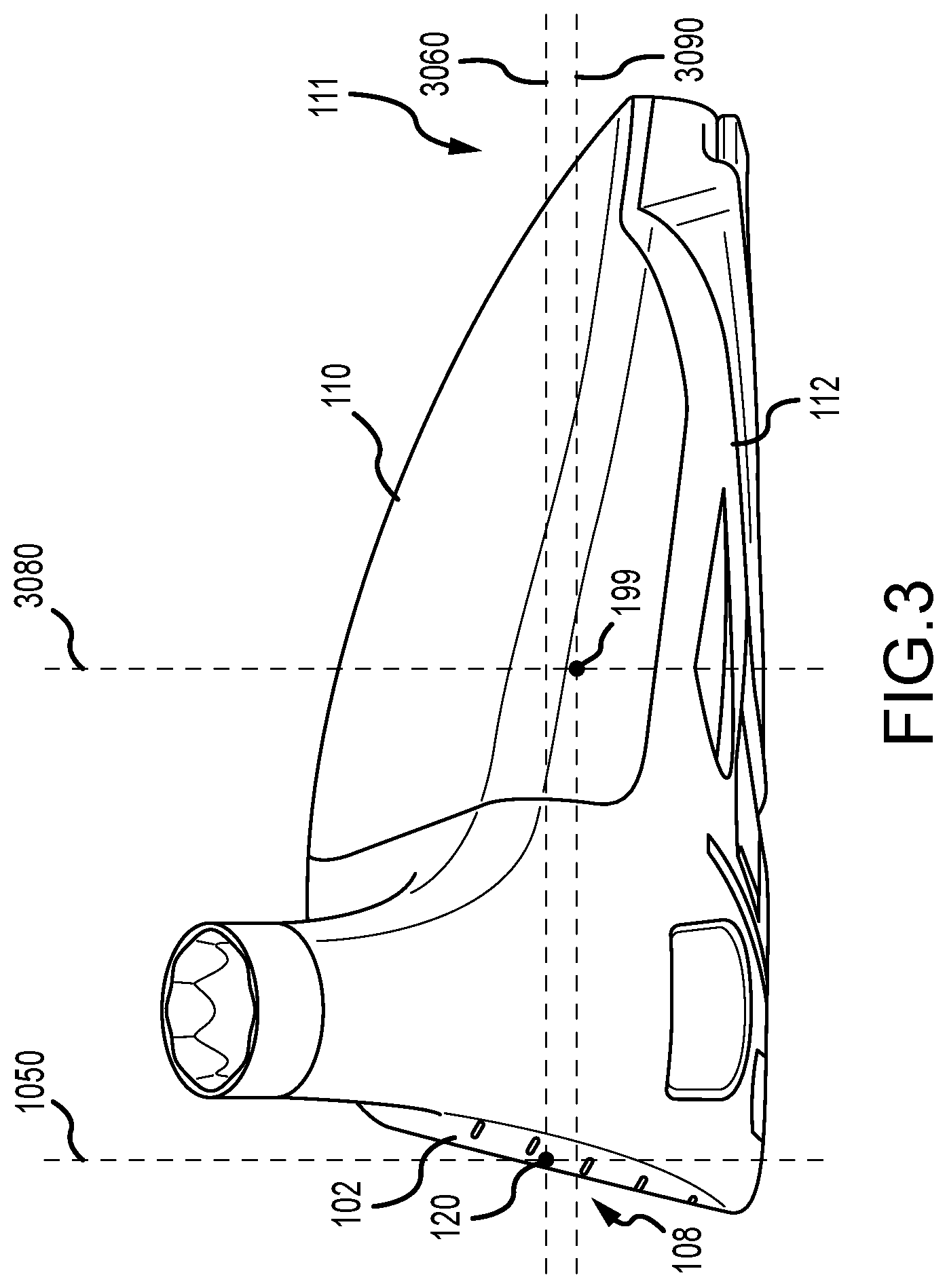 Patent US12472407 Figure 2 – Golf club heads with slits and flexure inserts