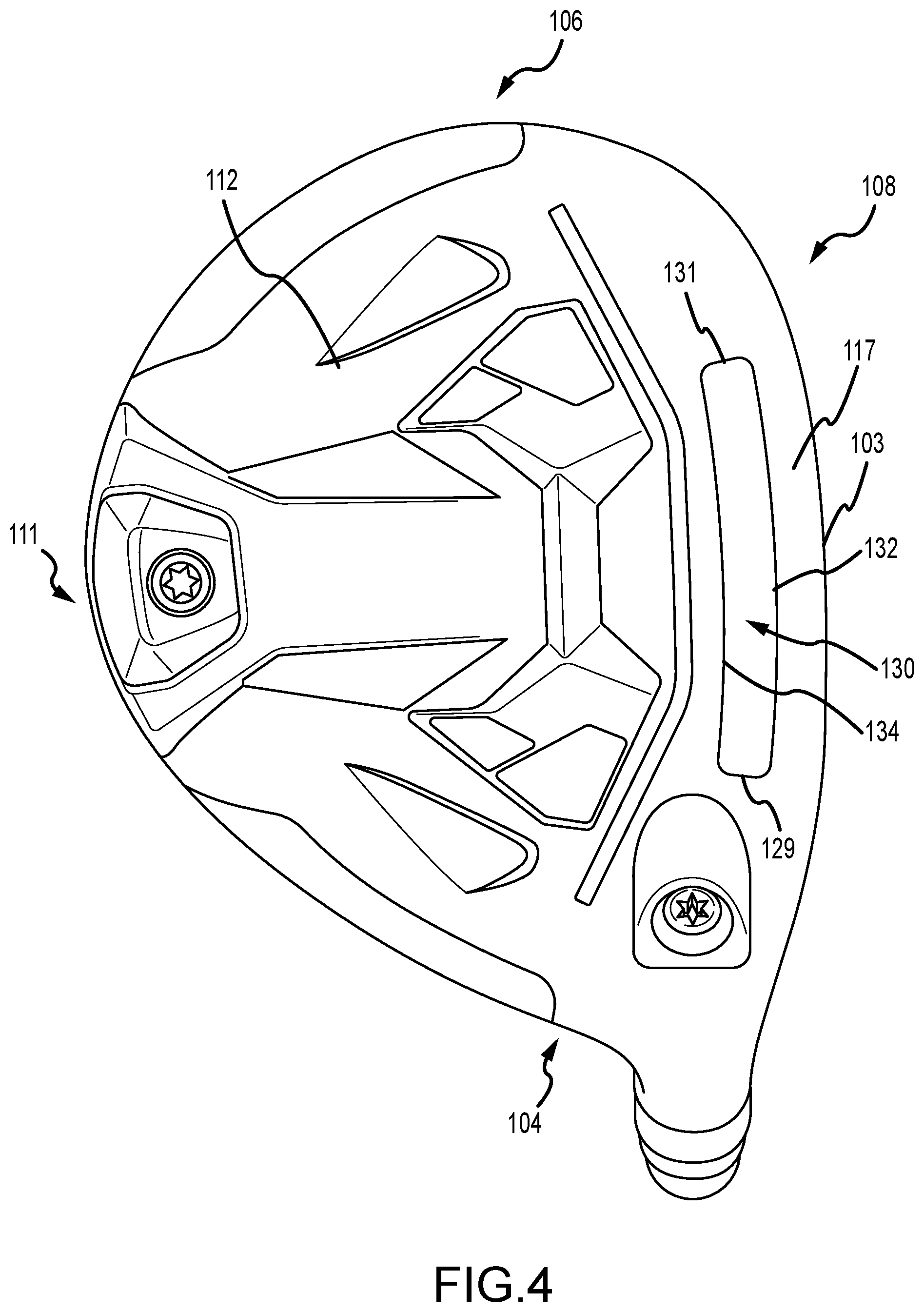 Patent US12472407 Figure 3 – Golf club heads with slits and flexure inserts