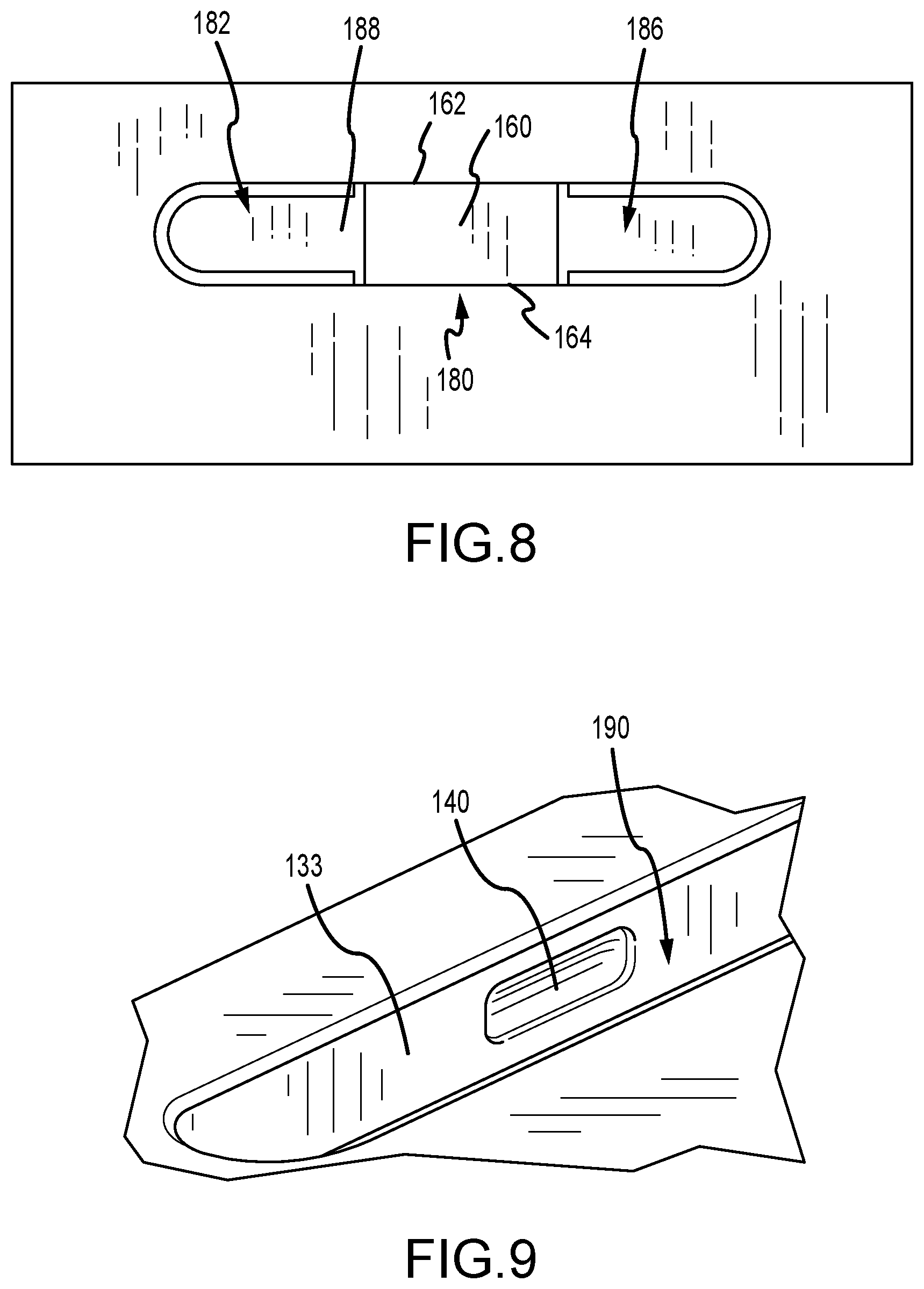 Patent US12472407 Figure 6 – Golf club heads with slits and flexure inserts