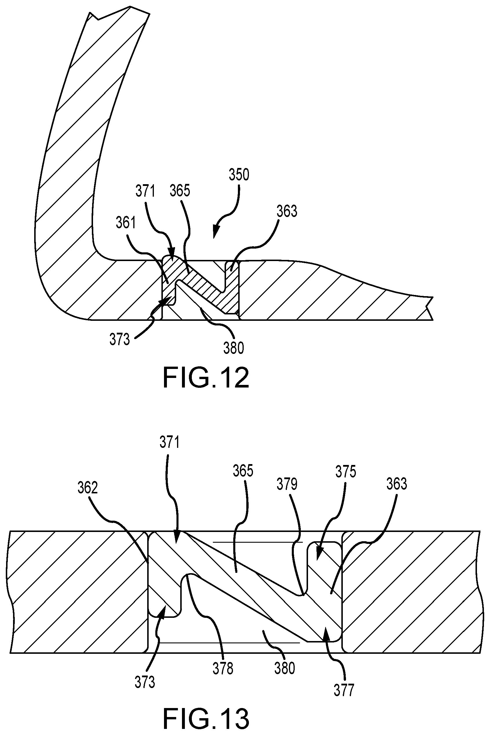 Patent US12472407 Figure 8 – Golf club heads with slits and flexure inserts