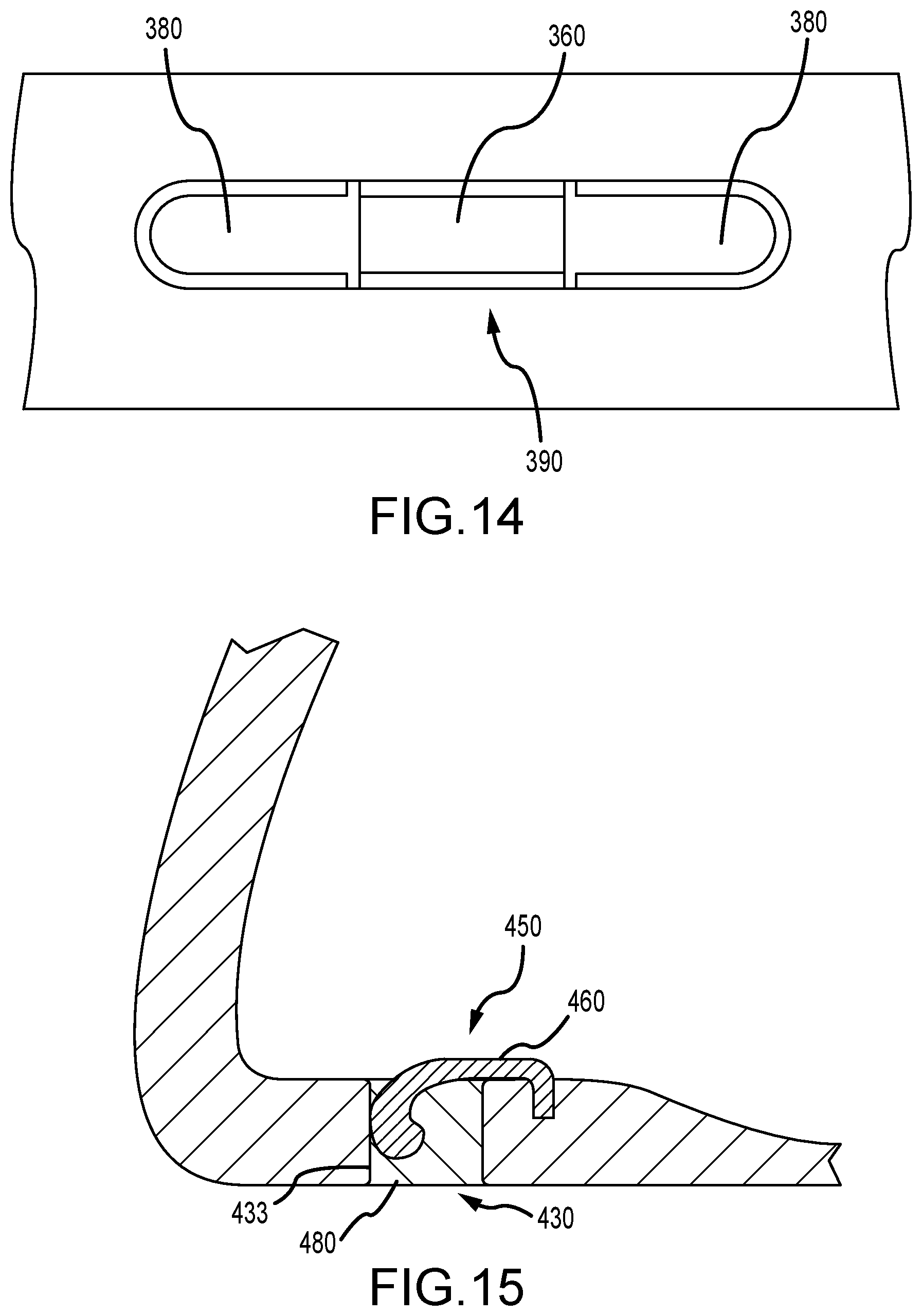 Patent US12472407 Figure 9 – Golf club heads with slits and flexure inserts