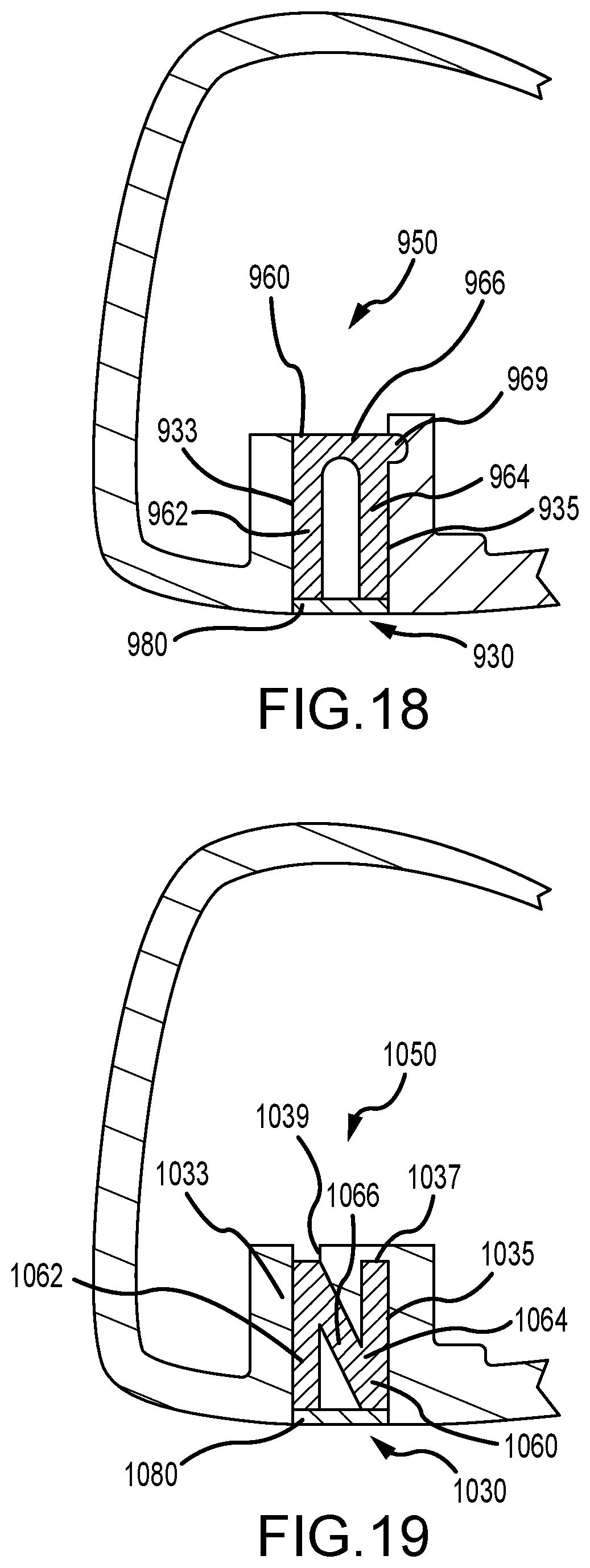 Patent US12472407 Figure 11 – Golf club heads with slits and flexure inserts