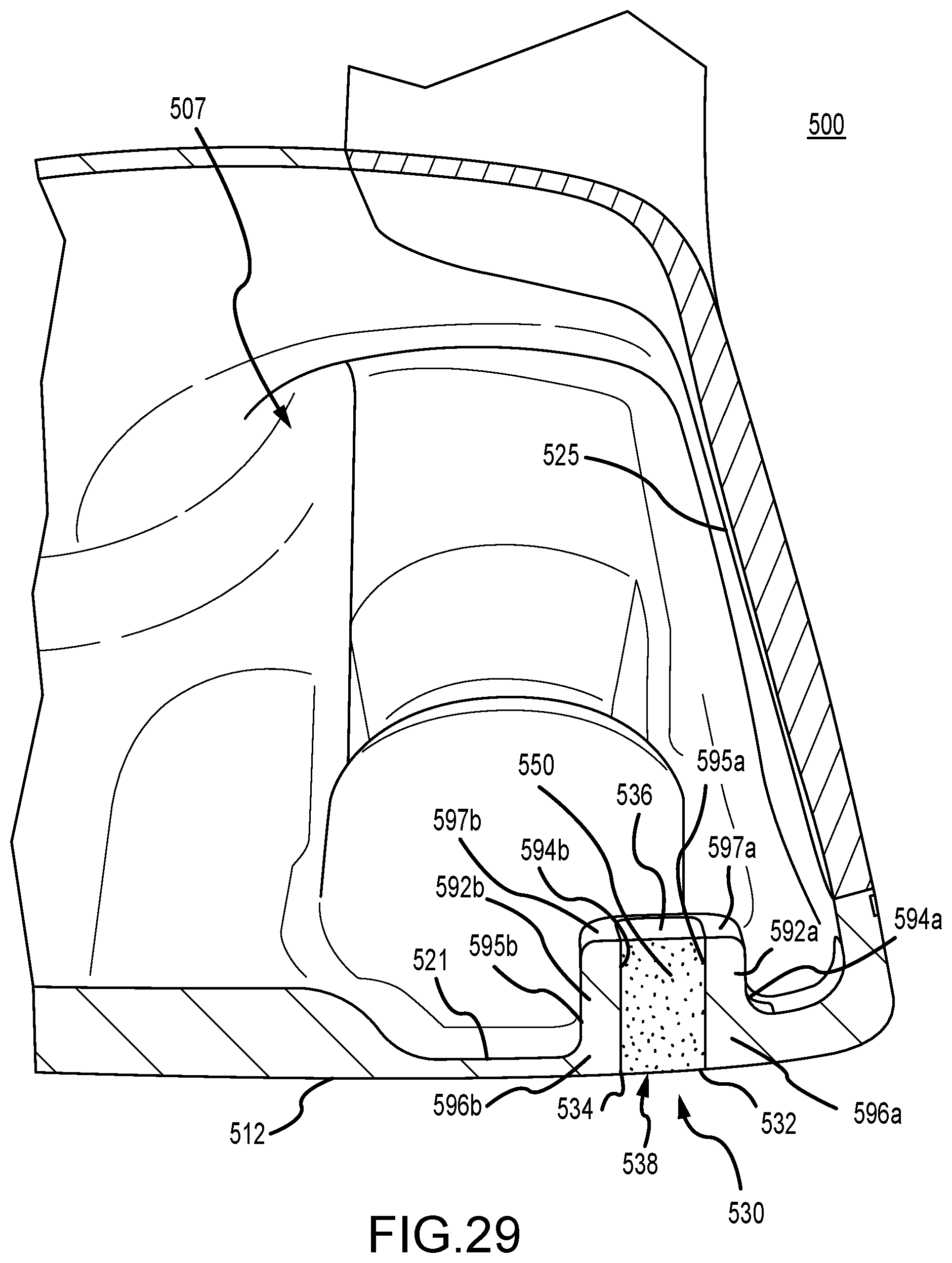Patent US12472407 Figure 17 – Golf club heads with slits and flexure inserts