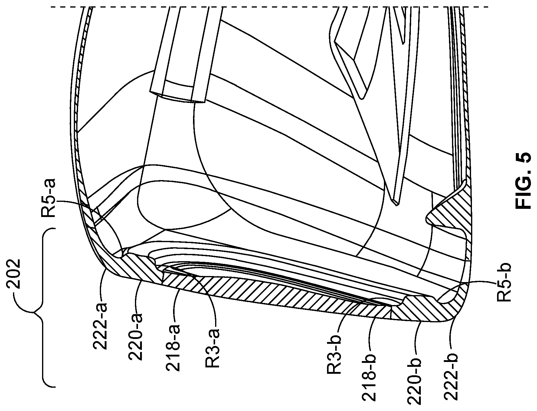 Patent US12472408 Figure 5 – Golf club head with improved striking face