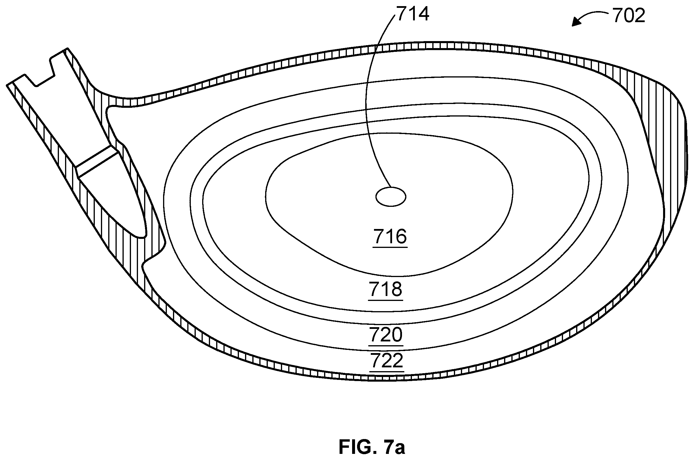 Patent US12472408 Figure 7 – Golf club head with improved striking face
