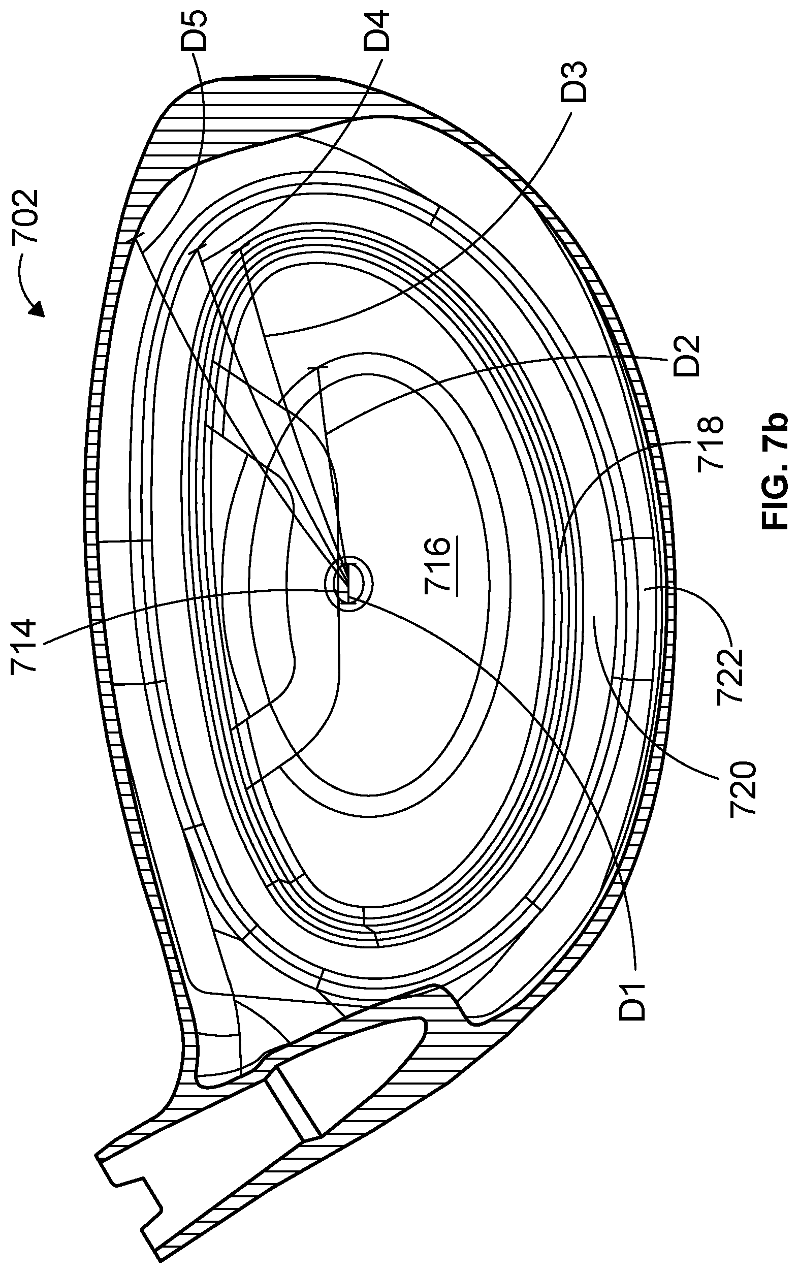 Patent US12472408 Figure 8 – Golf club head with improved striking face