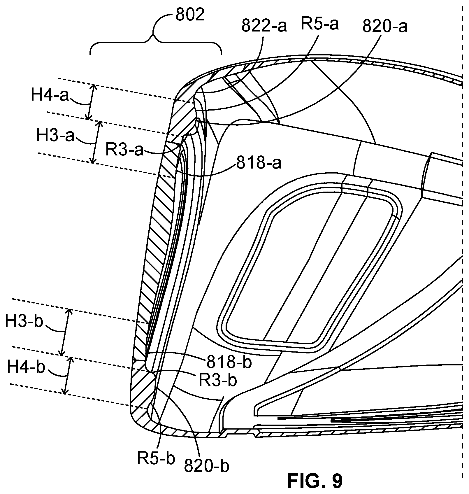 Patent US12472408 Figure 10 – Golf club head with improved striking face
