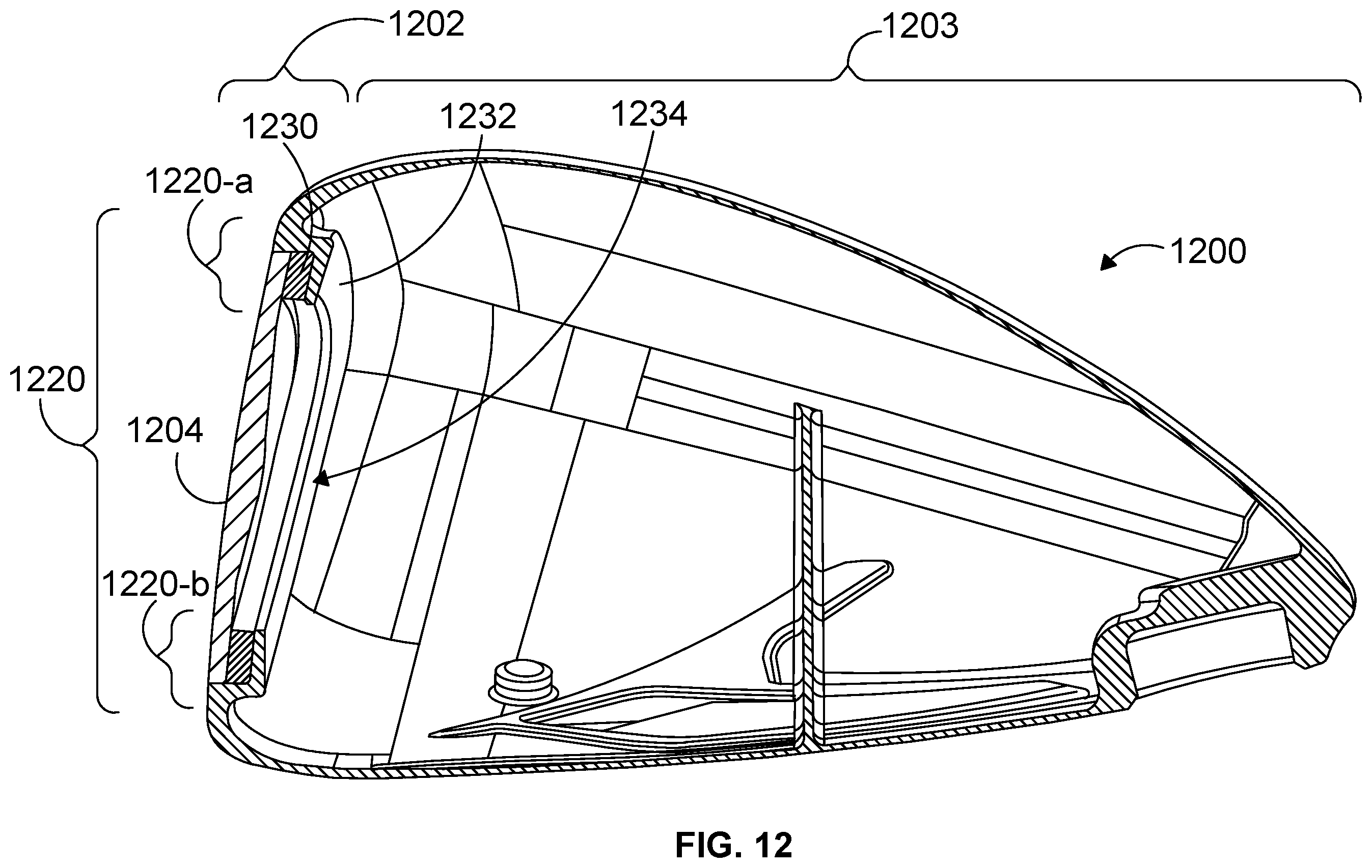 Patent US12472408 Figure 14 – Golf club head with improved striking face