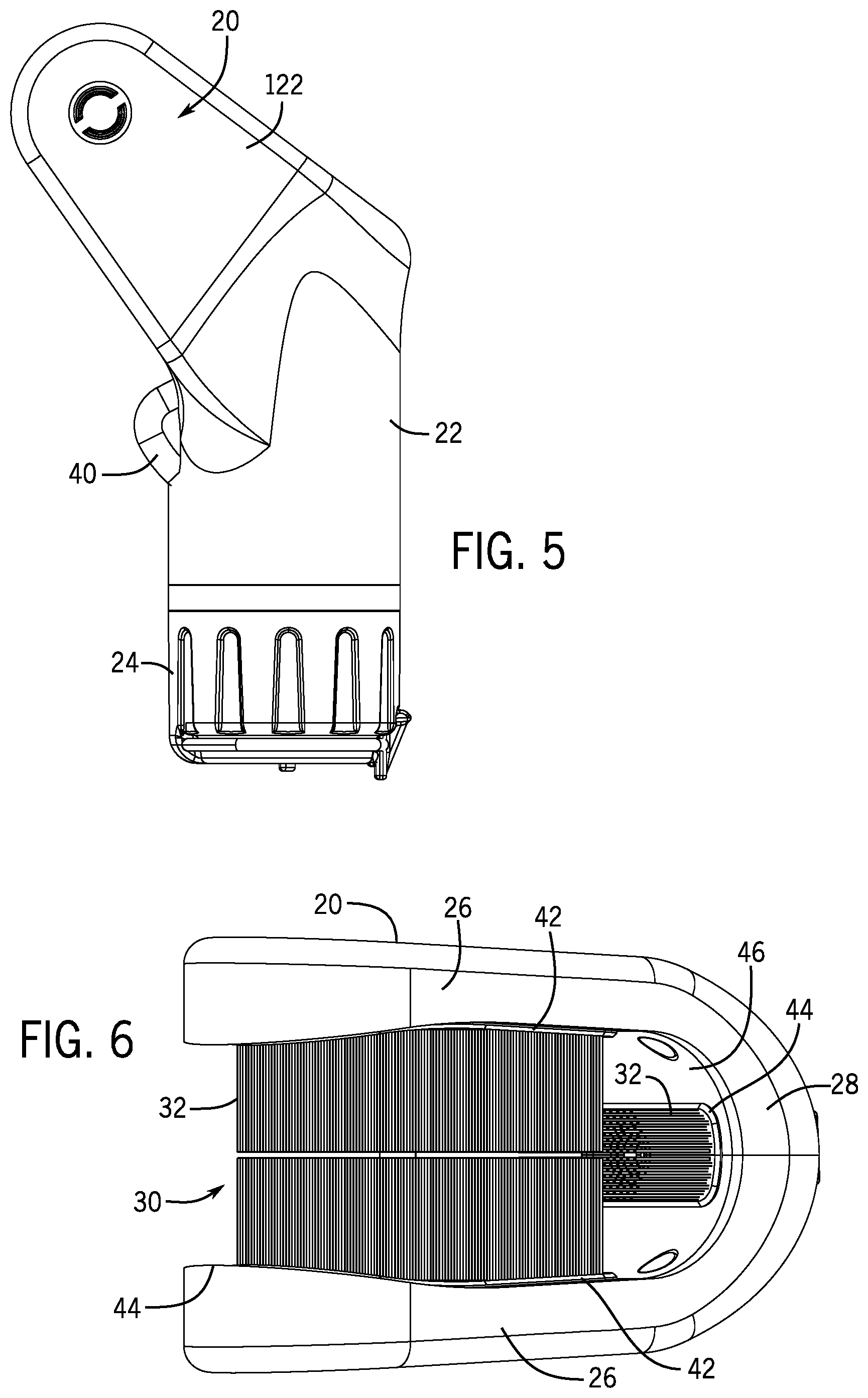 Patent US12472410 Figure 3 – Hand-held golf club cleaning device