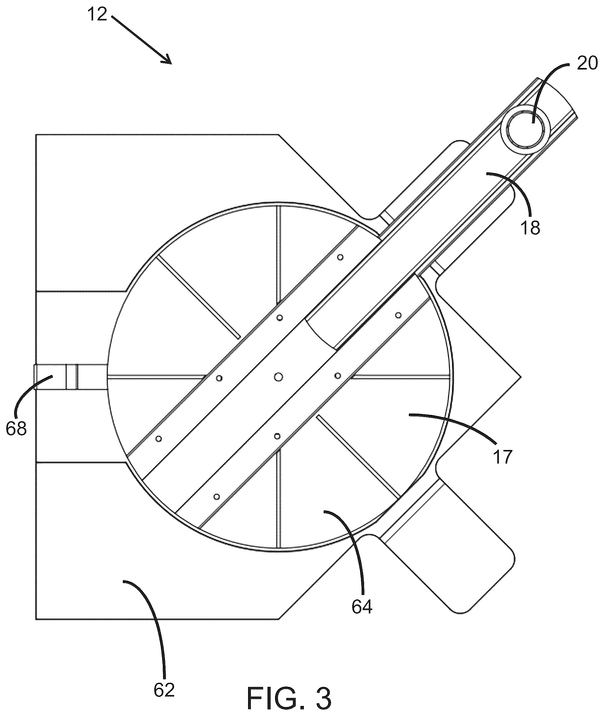 Patent US12472413 Figure 3 – Swing training apparatus