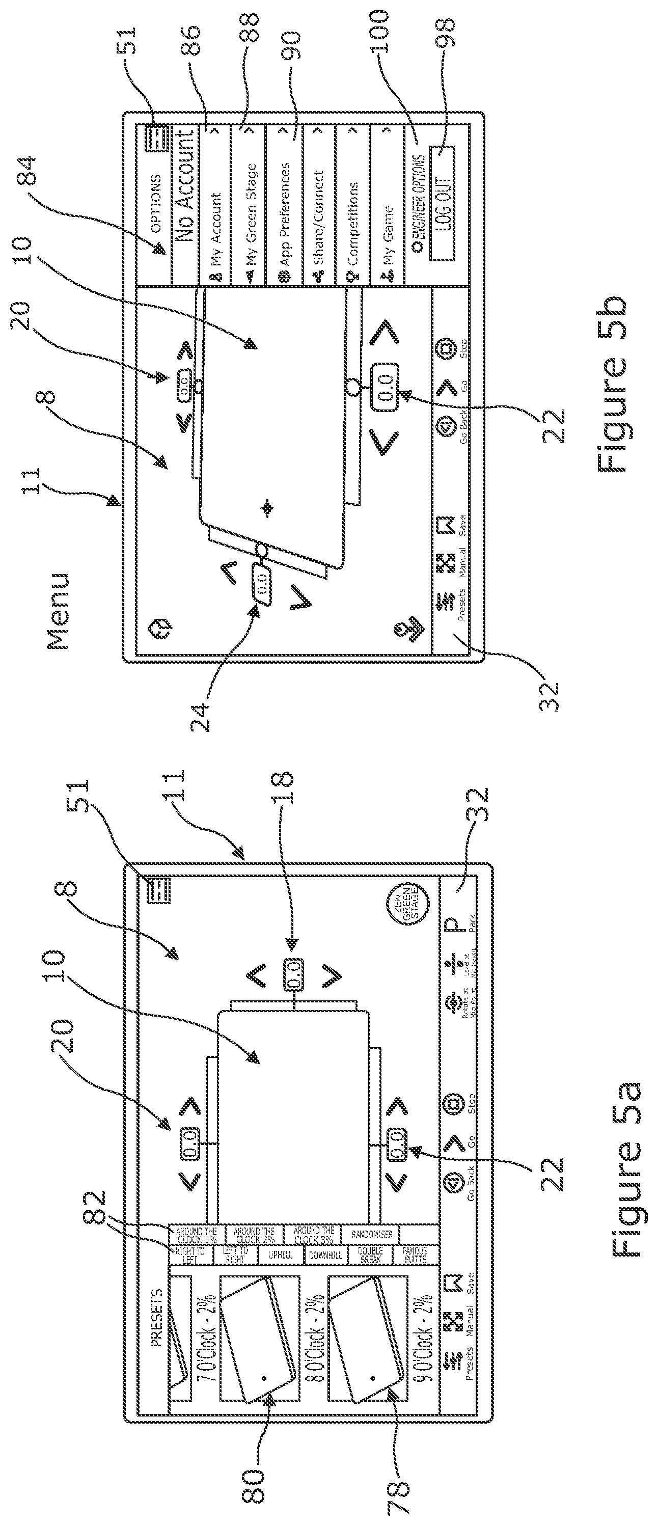 Patent US12472414 Figure 5 – Graphical user interface (GUI) a golf training apparatus or system and/or a method of use thereof