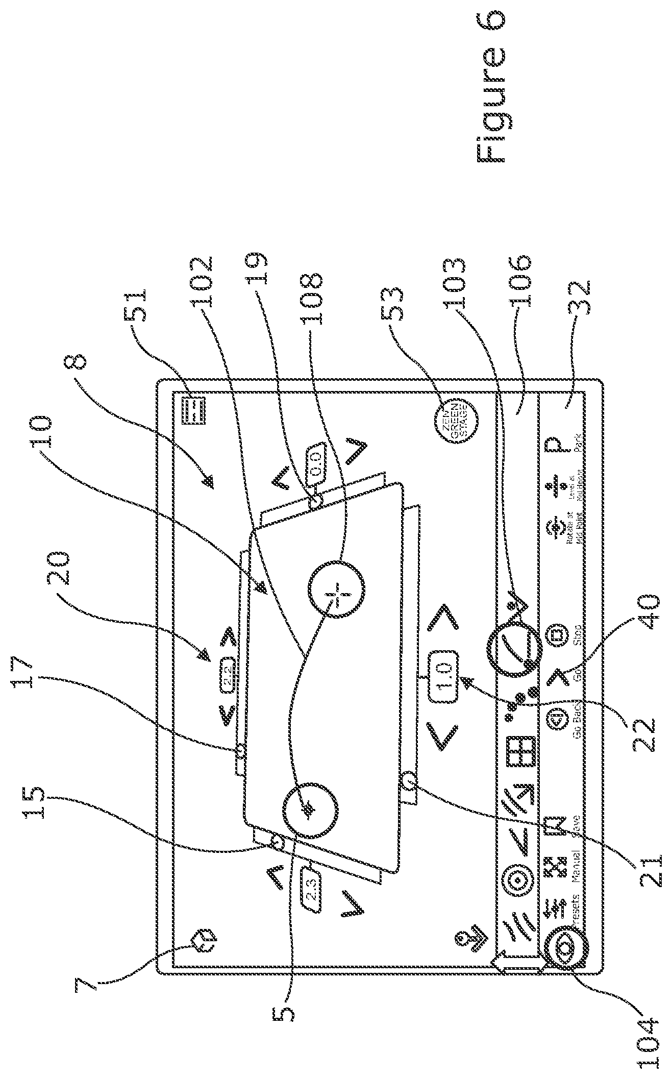 Patent US12472414 Figure 6 – Graphical user interface (GUI) a golf training apparatus or system and/or a method of use thereof