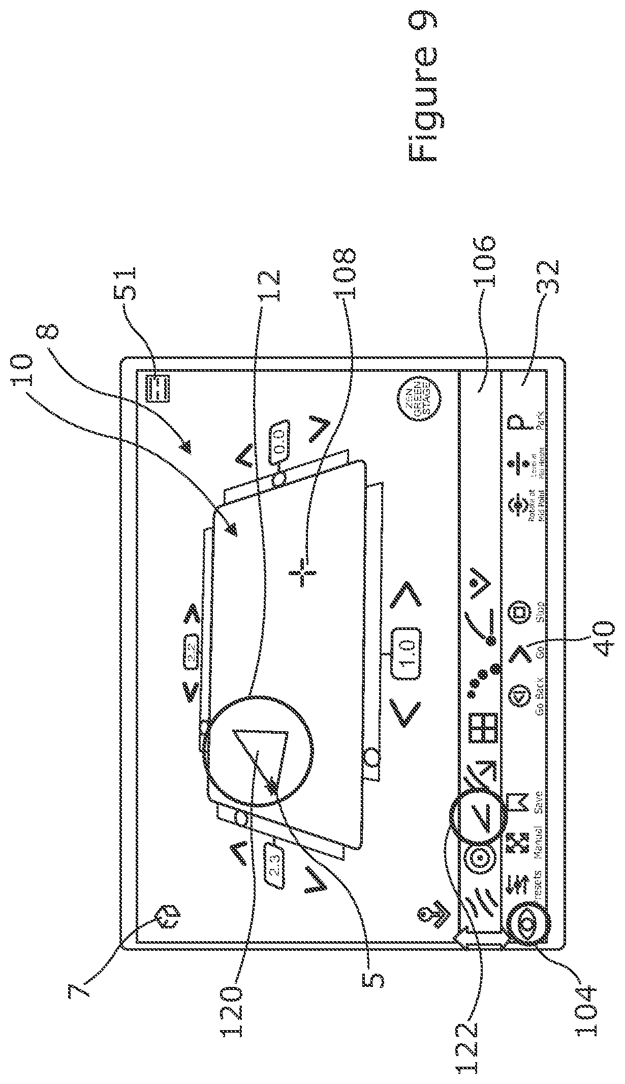 Patent US12472414 Figure 9 – Graphical user interface (GUI) a golf training apparatus or system and/or a method of use thereof