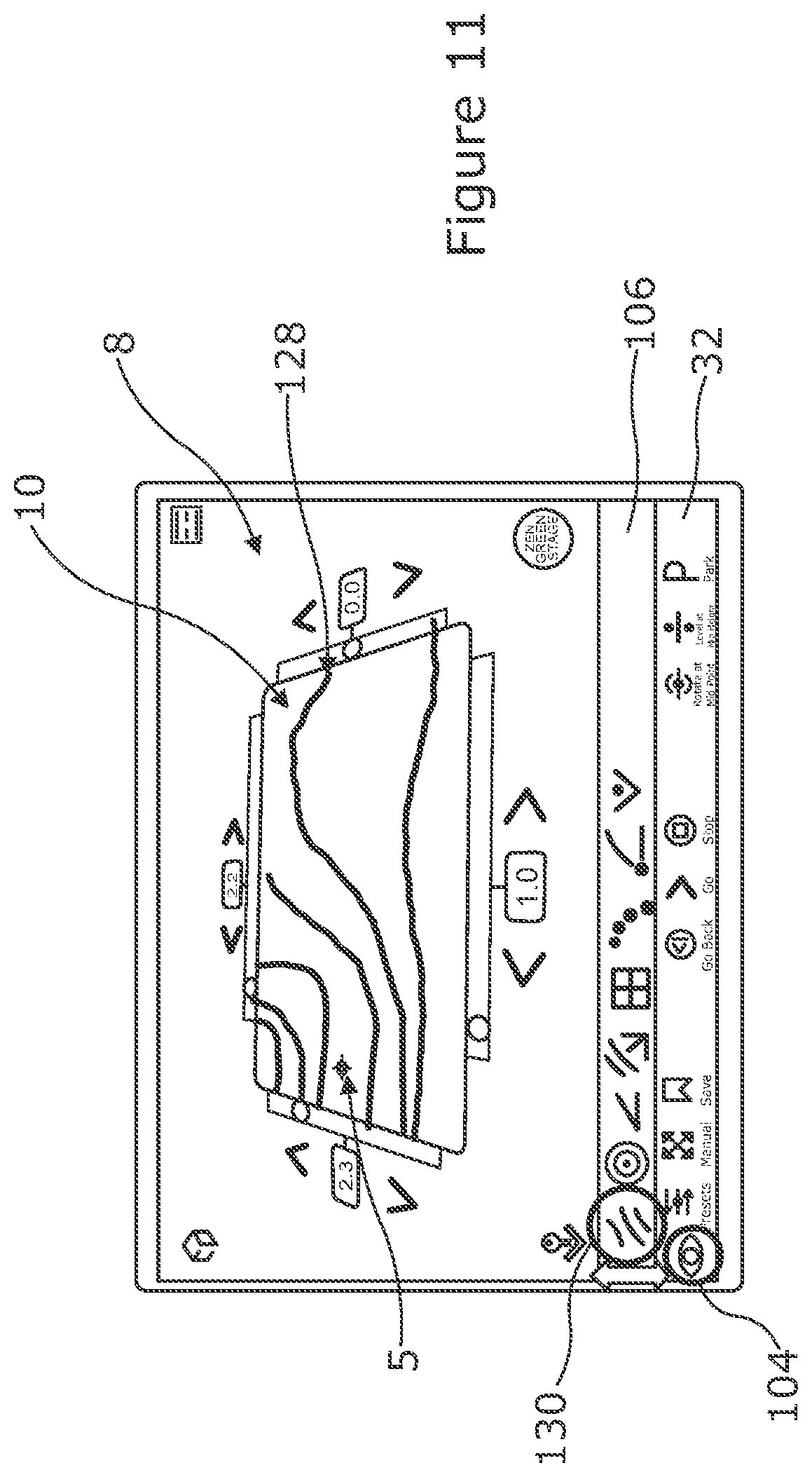 Patent US12472414 Figure 11 – Graphical user interface (GUI) a golf training apparatus or system and/or a method of use thereof