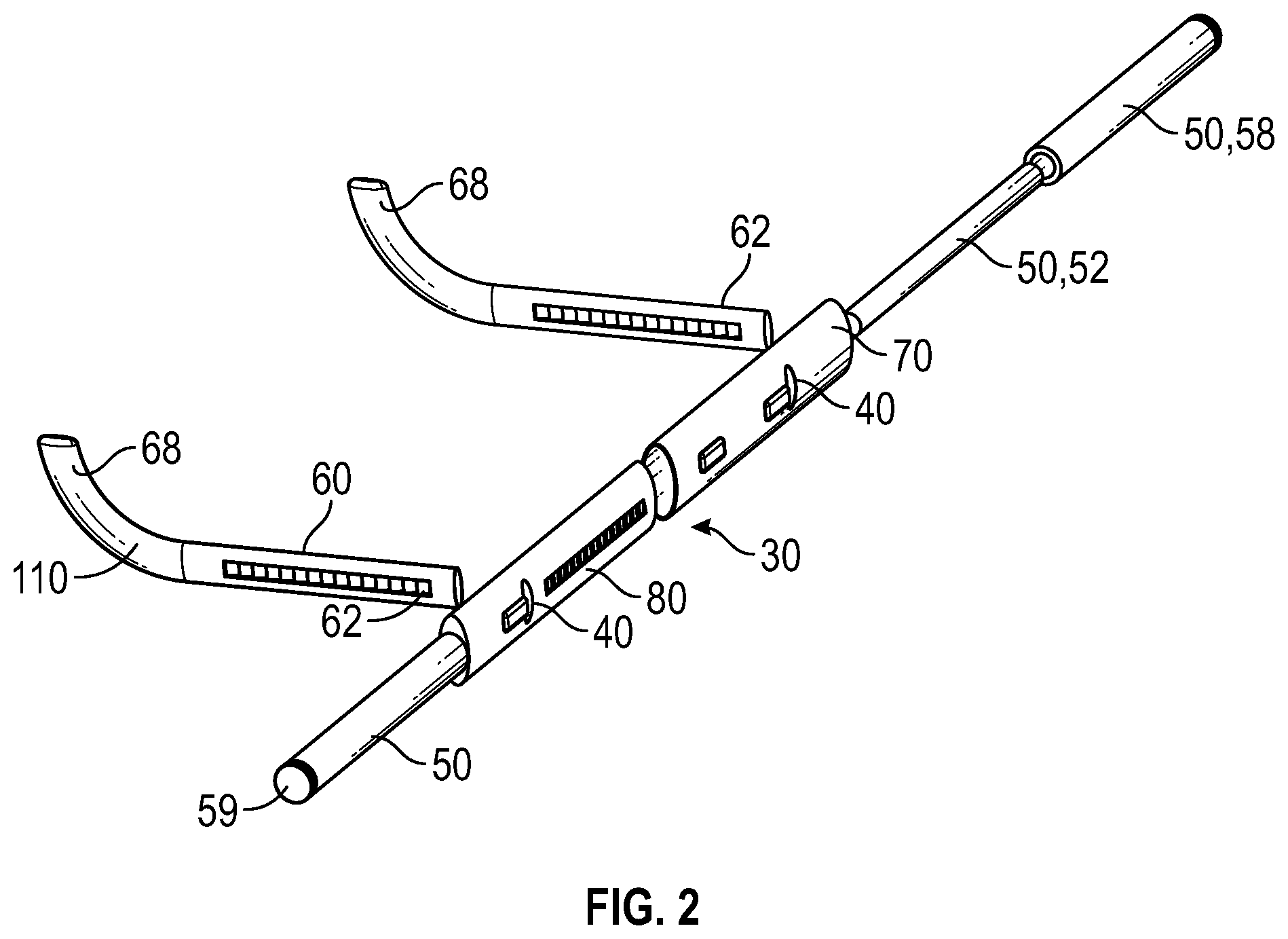 Patent US12472415 Figure 2 – Golf putt training aid