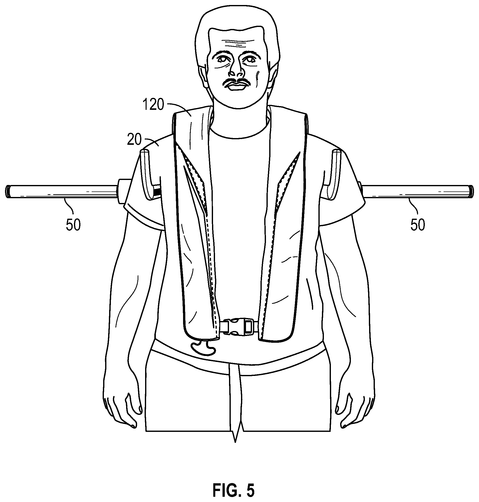 Patent US12472415 Figure 5 – Golf putt training aid
