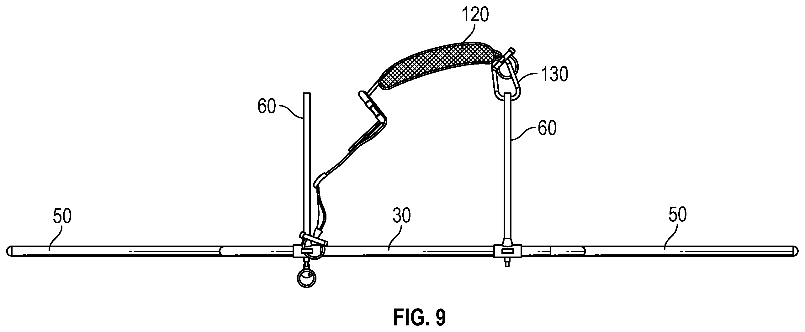 Patent US12472415 Figure 8 – Golf putt training aid