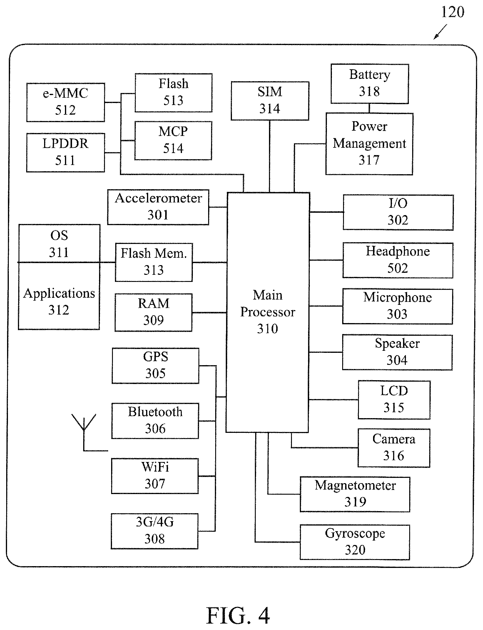 Patent US12472417 Figure 3 – Golf ball with electrical components