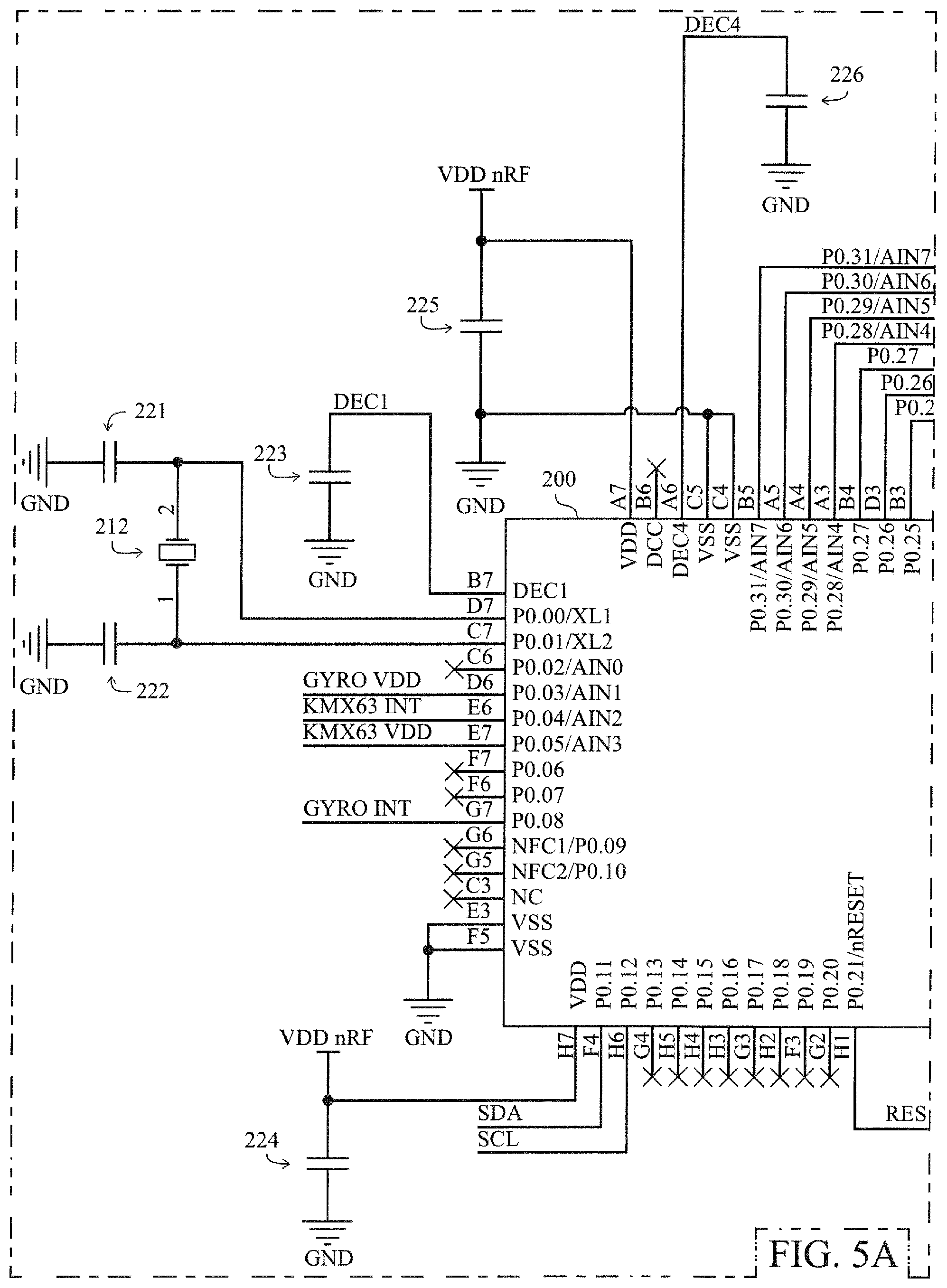 Patent US12472417 Figure 5 – Golf ball with electrical components