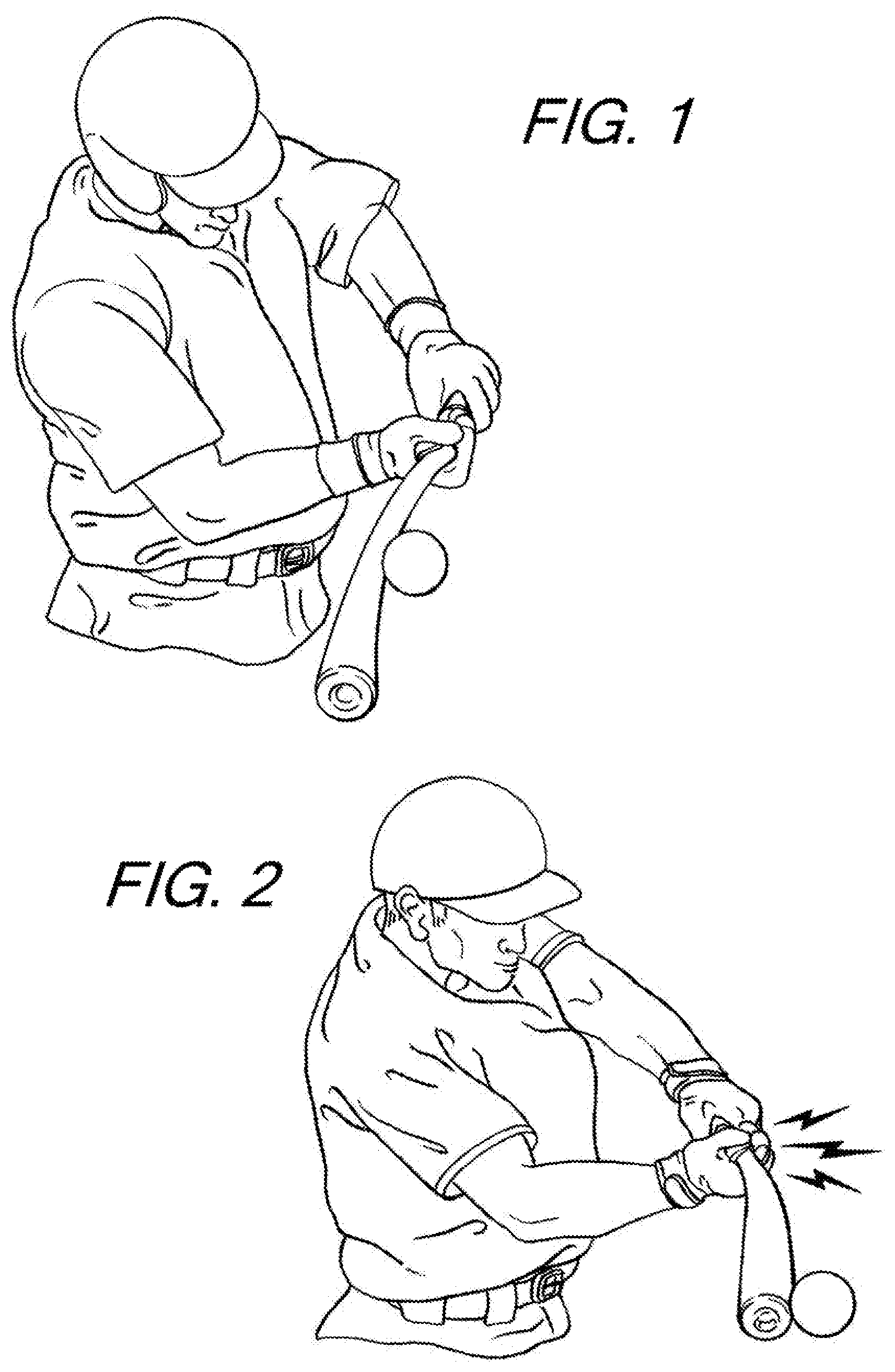 Patent US12472422 Figure 1 – Batting glove and cushioning apparatus