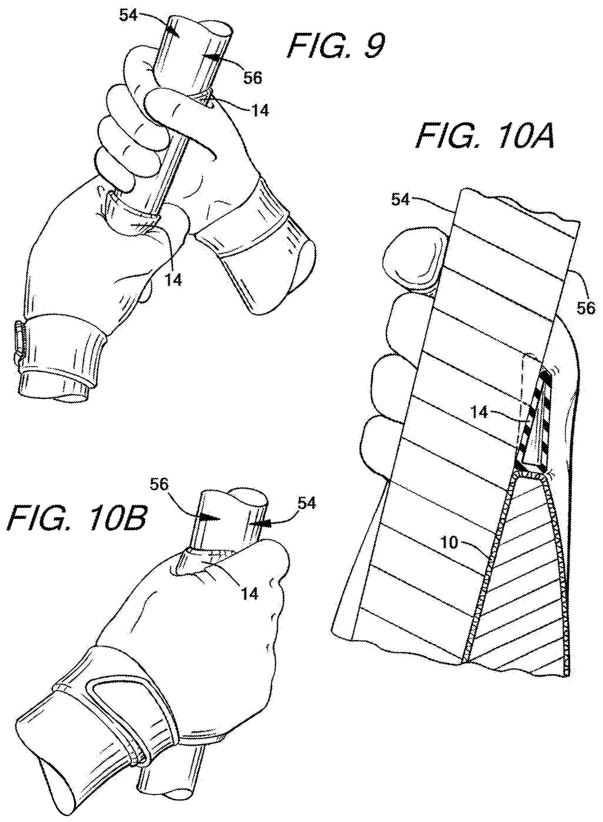 Patent US12472422 Figure 5 – Batting glove and cushioning apparatus