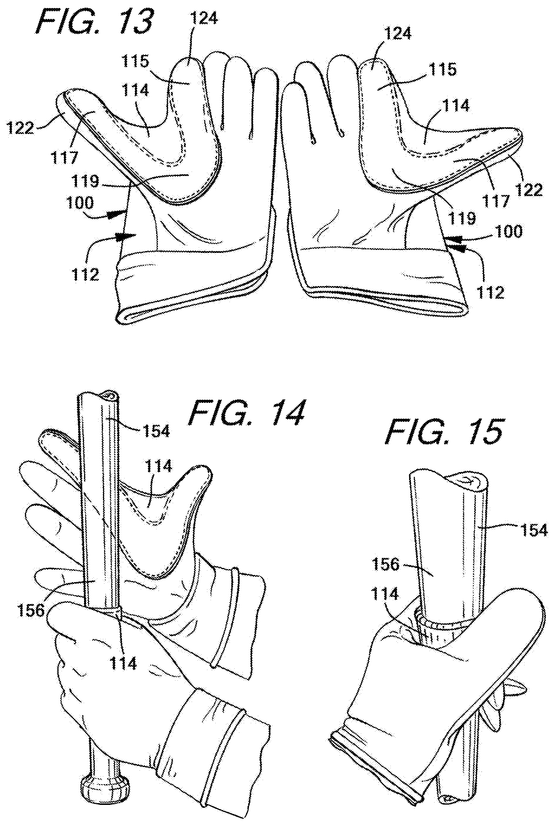 Patent US12472422 Figure 7 – Batting glove and cushioning apparatus