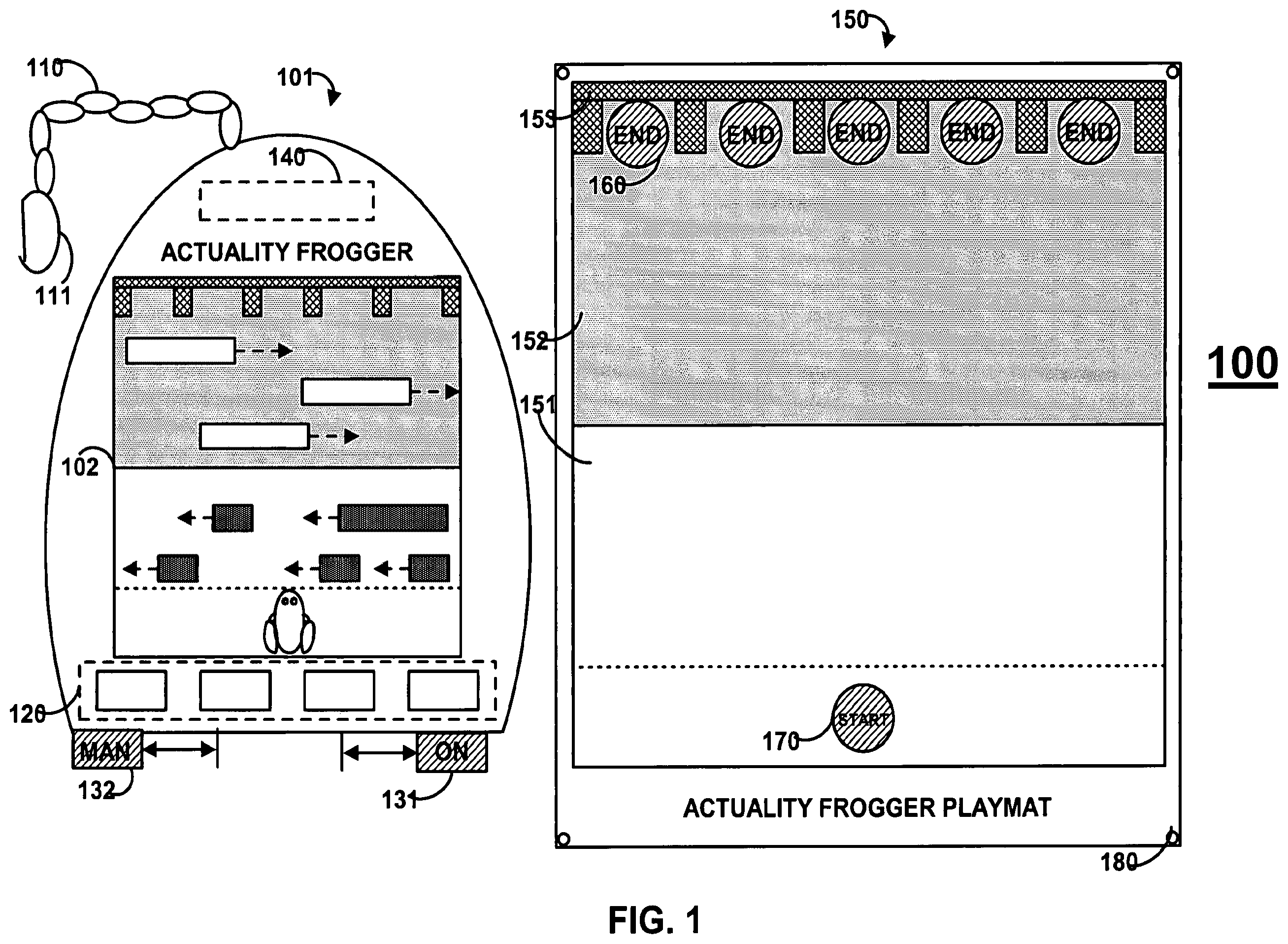 Patent US12472425 Figure 1 – Location-based games and augmented reality systems