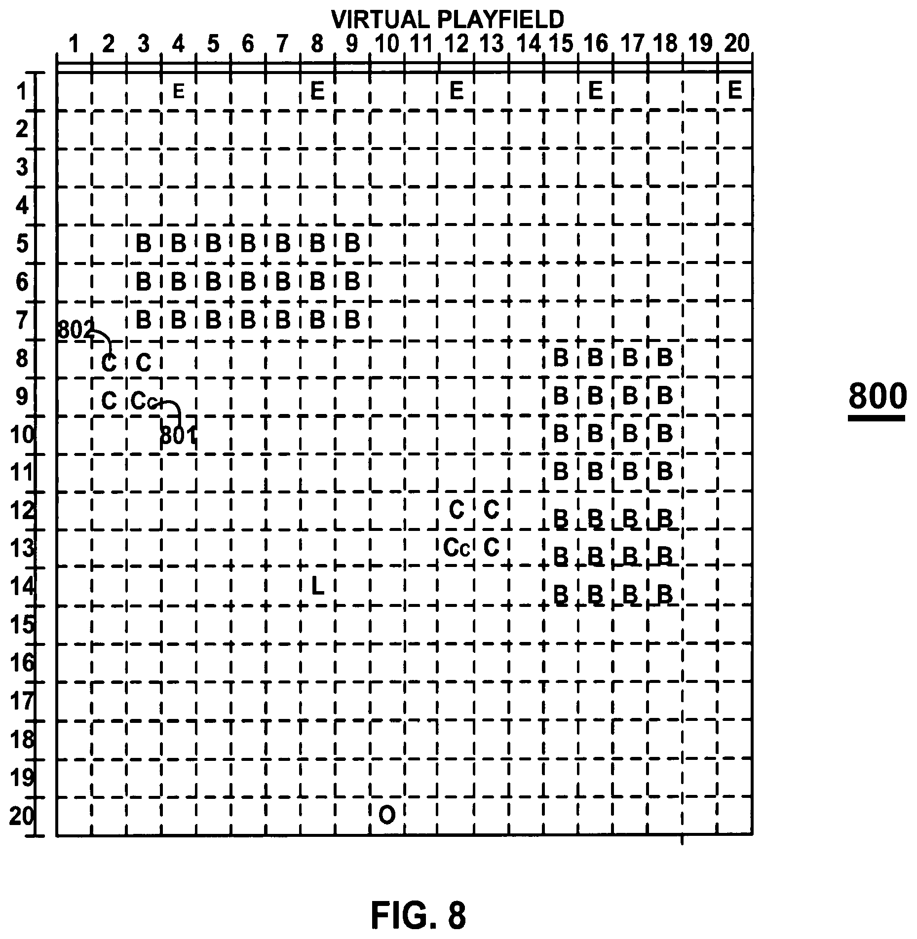 Patent US12472425 Figure 8 – Location-based games and augmented reality systems