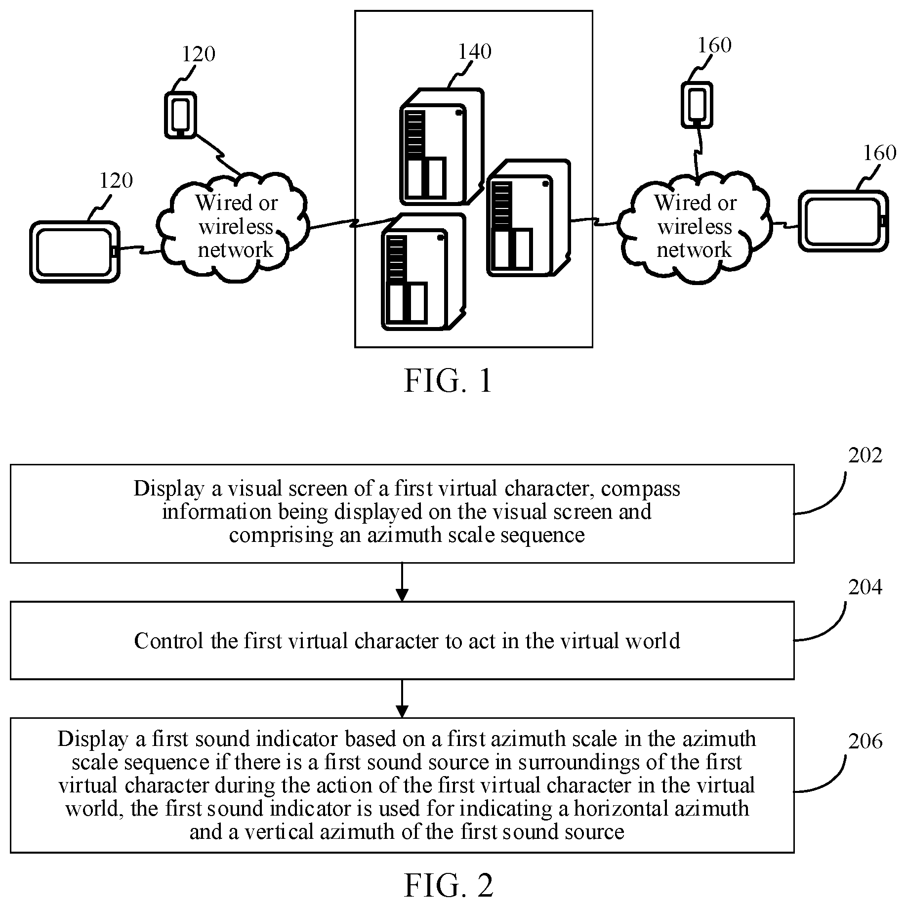 Patent US12472433 Figure 1 – Virtual world sound-prompting method, apparatus, device and storage medium