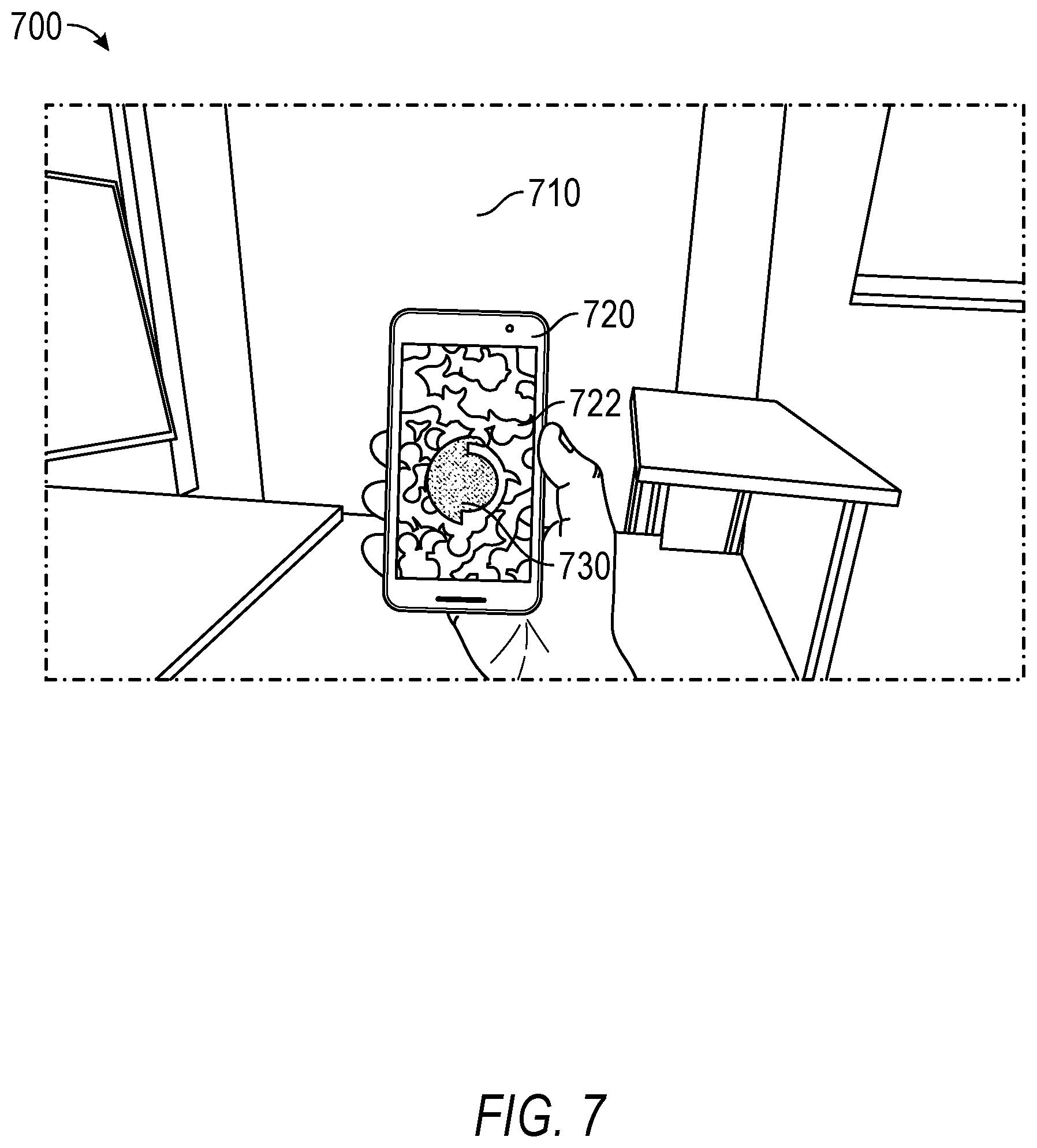 Patent US12472435 Figure 7 – External controller for an eyewear device