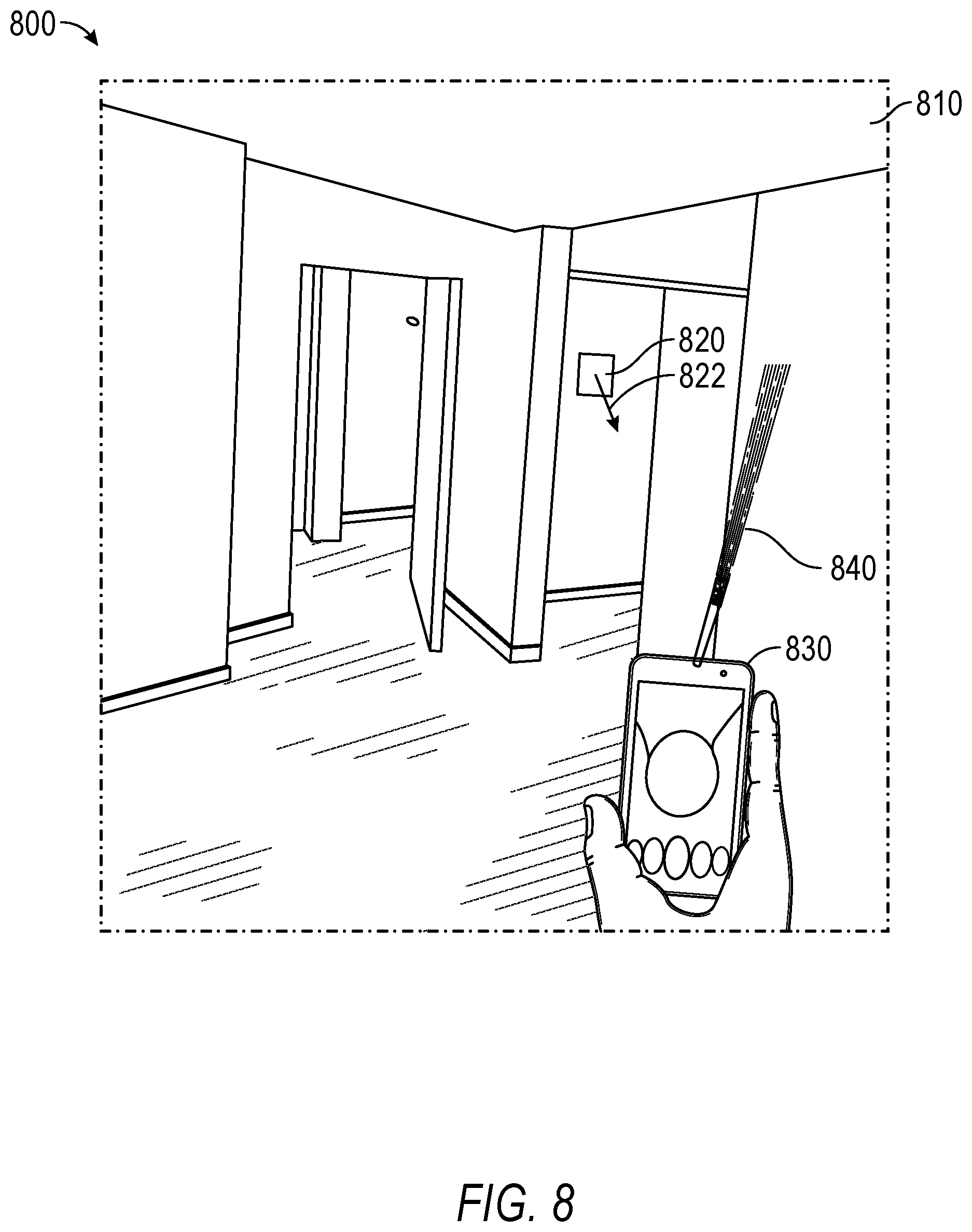 Patent US12472435 Figure 8 – External controller for an eyewear device