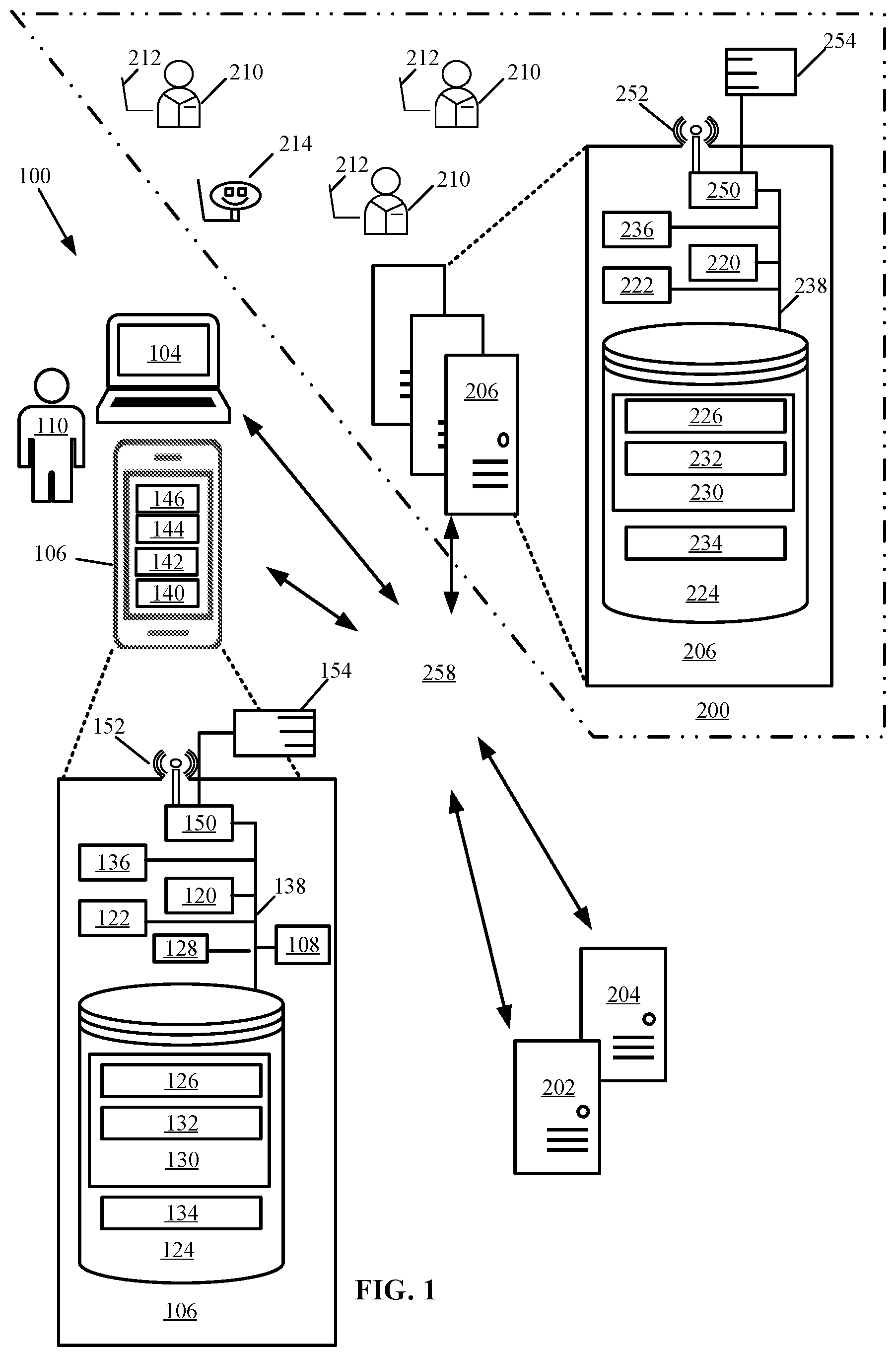 Patent US12472439 — Gaming systems and methods of directing user activity associated with user resources — Figure 1