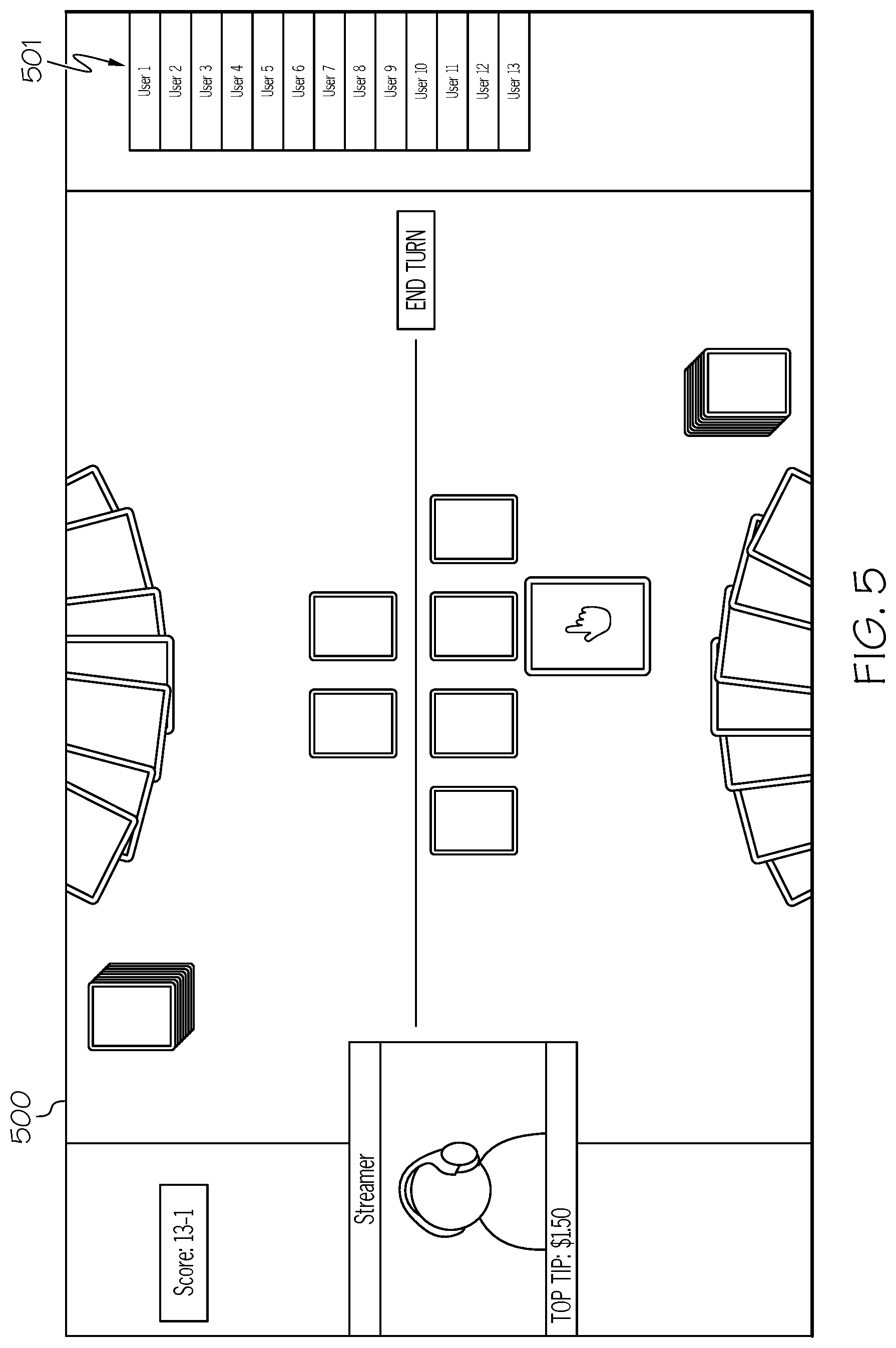 Patent US12472441 Figure 5 – Modifying user interface of application during recording session