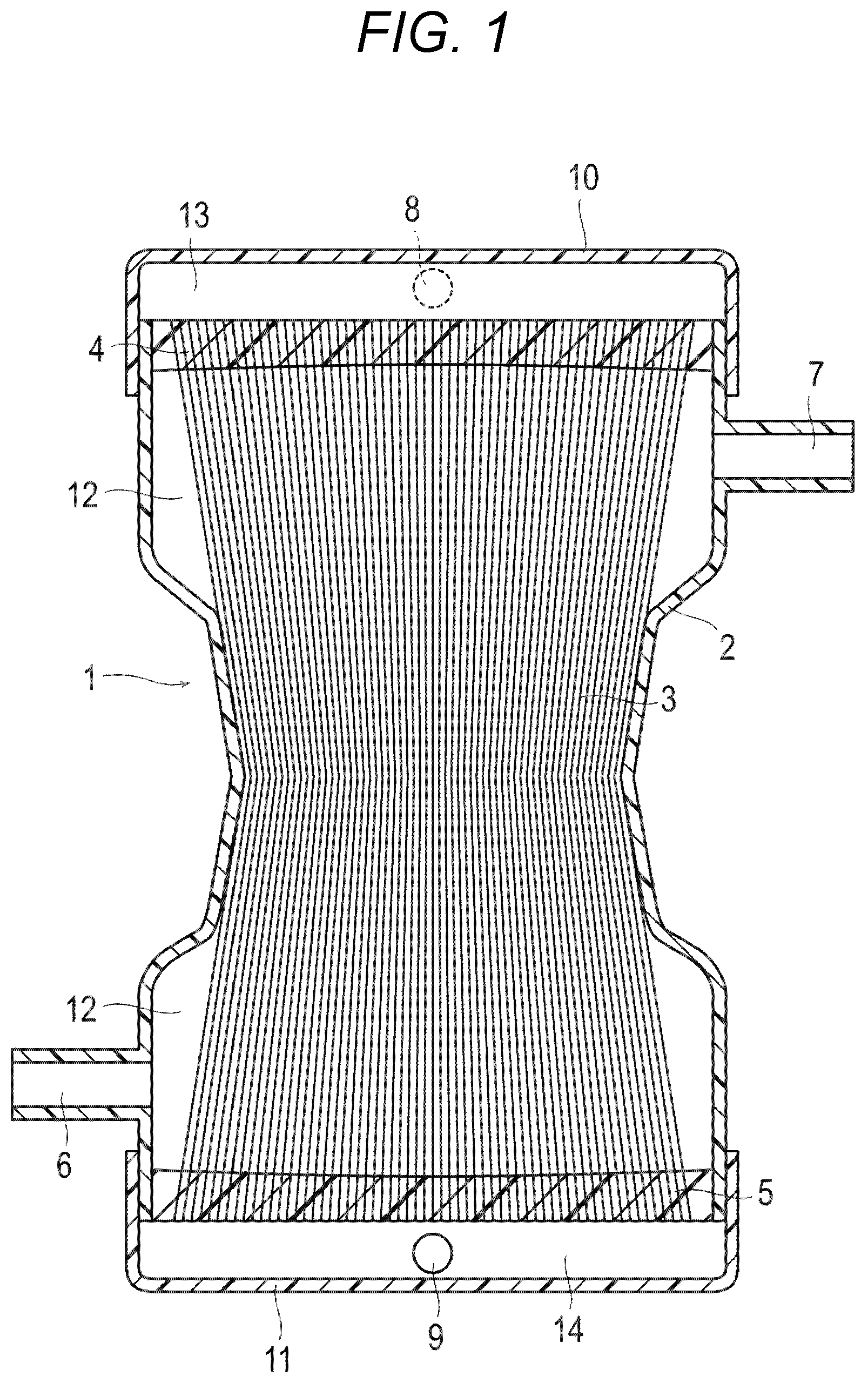Patent US12472470 Figure 1 – Oxygenator and method for manufacturing same
