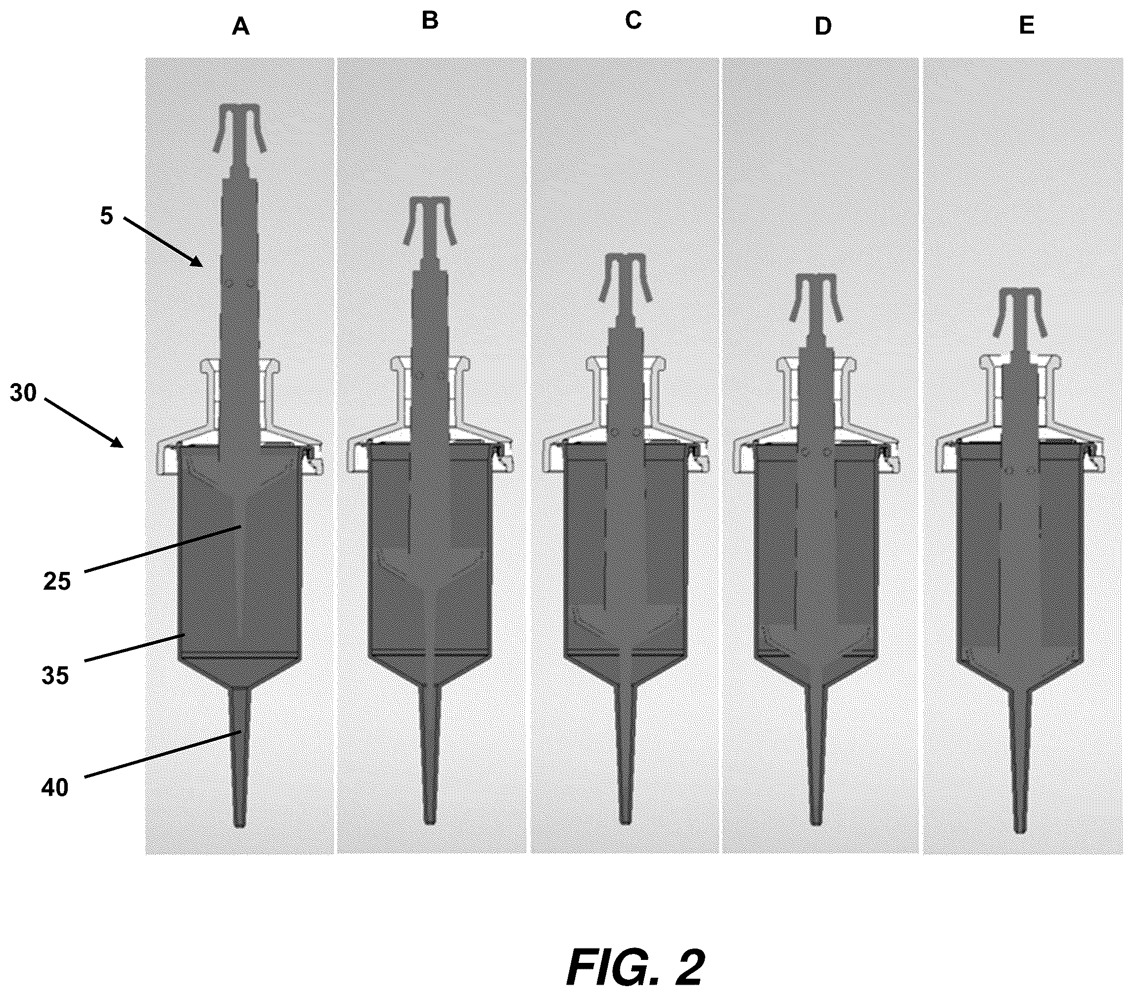 Patent US12472491 Figure 2 – Positive displacement pipette syringe with reduced fluid drag