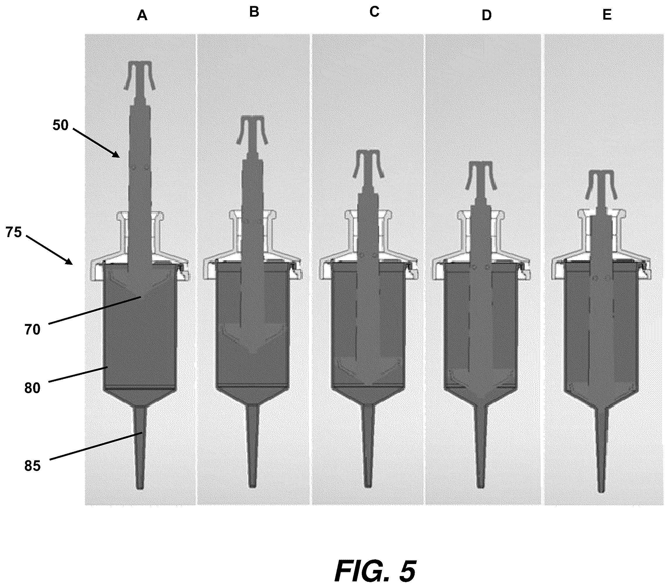 Patent US12472491 Figure 5 – Positive displacement pipette syringe with reduced fluid drag
