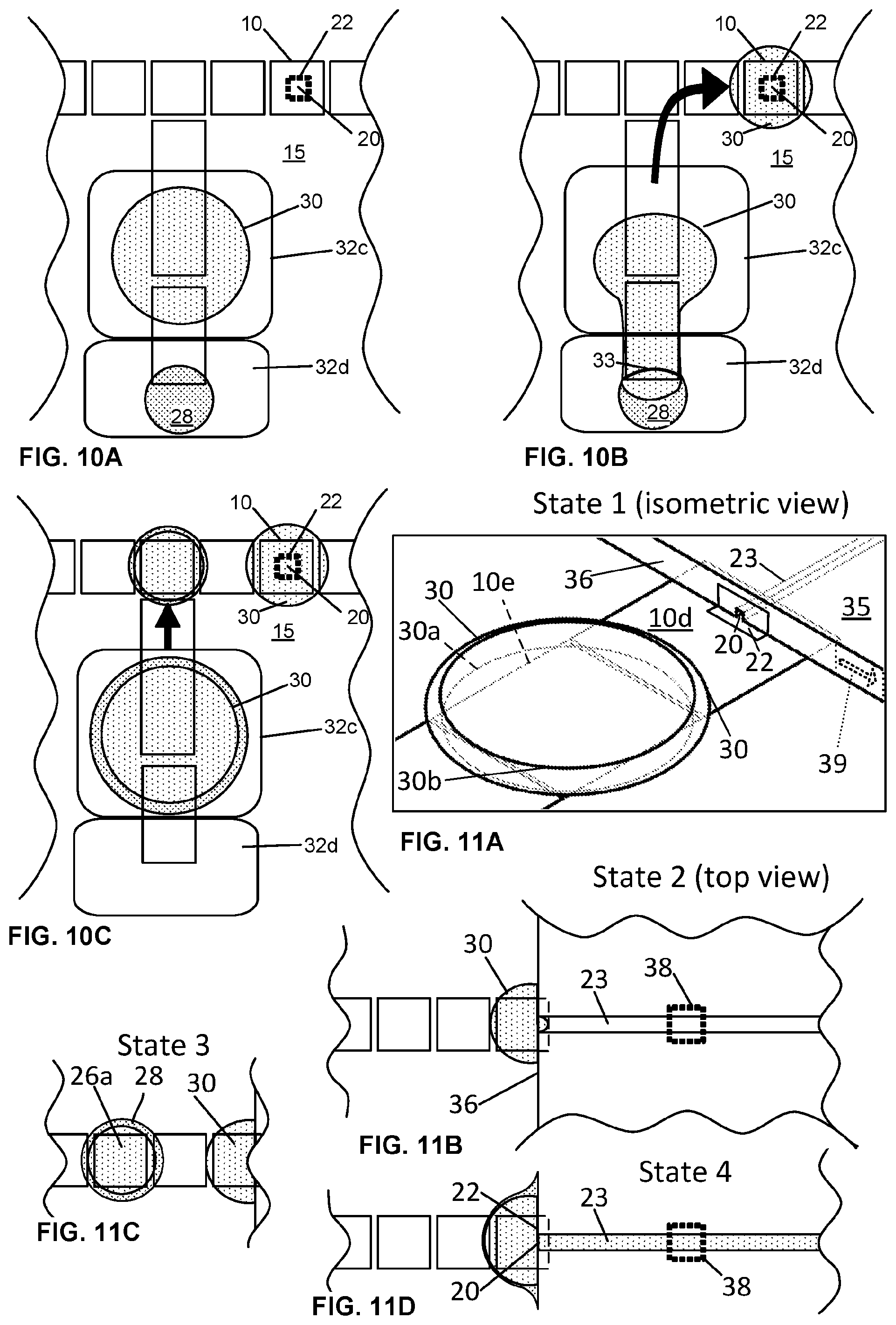 Patent US12472502 Figure 3 – Oil residue protection in oil-encapsulated digital microfluidics