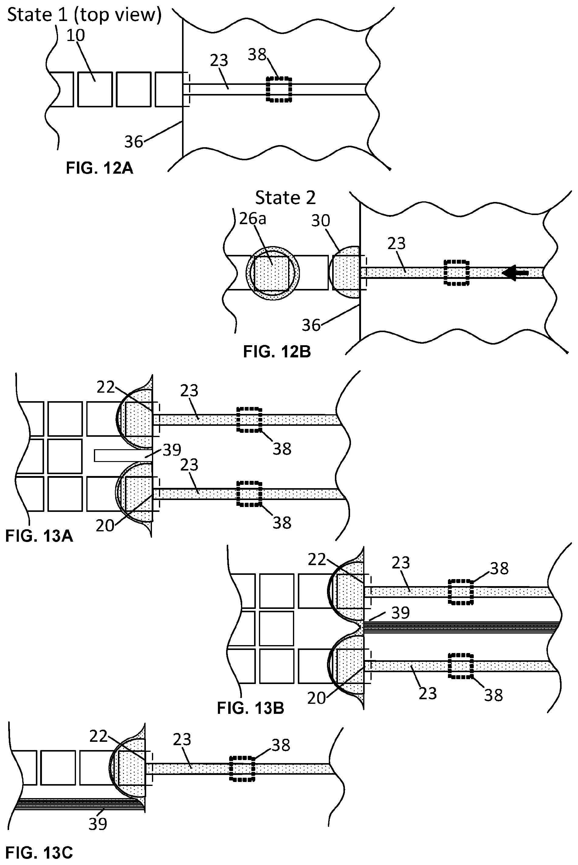 Patent US12472502 Figure 4 – Oil residue protection in oil-encapsulated digital microfluidics