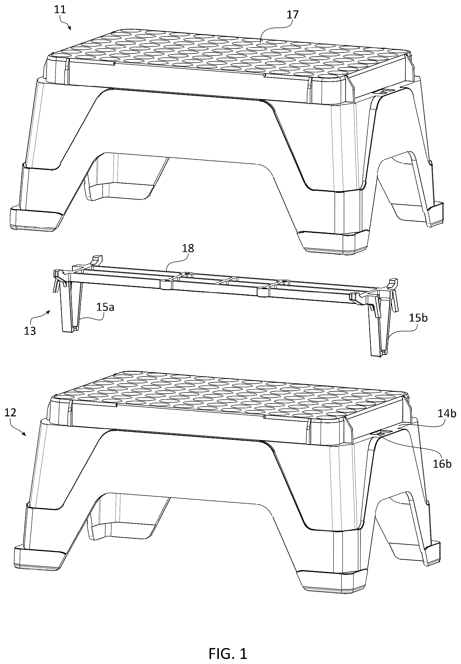 Patent US12472504 Figure 1 – Holder, a set of parts, and a method of manipulating holders of laboratory consumables