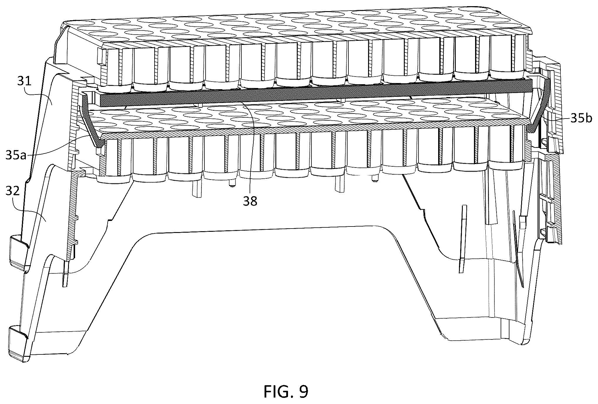 Patent US12472504 Figure 10 – Holder, a set of parts, and a method of manipulating holders of laboratory consumables