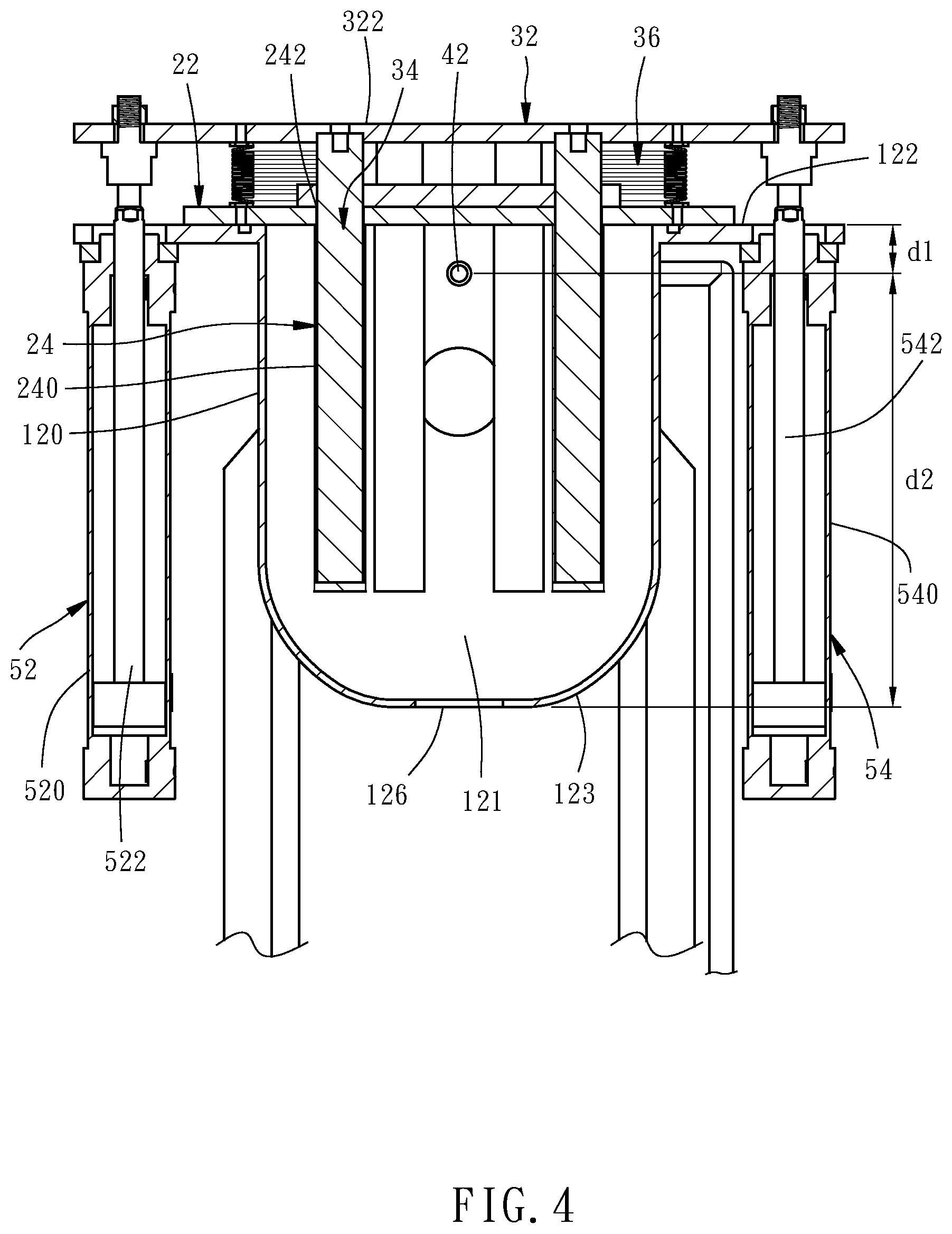 Patent US12472510 Figure 4 – Device, assembly and method for separating tramp metals from liquid raw materials