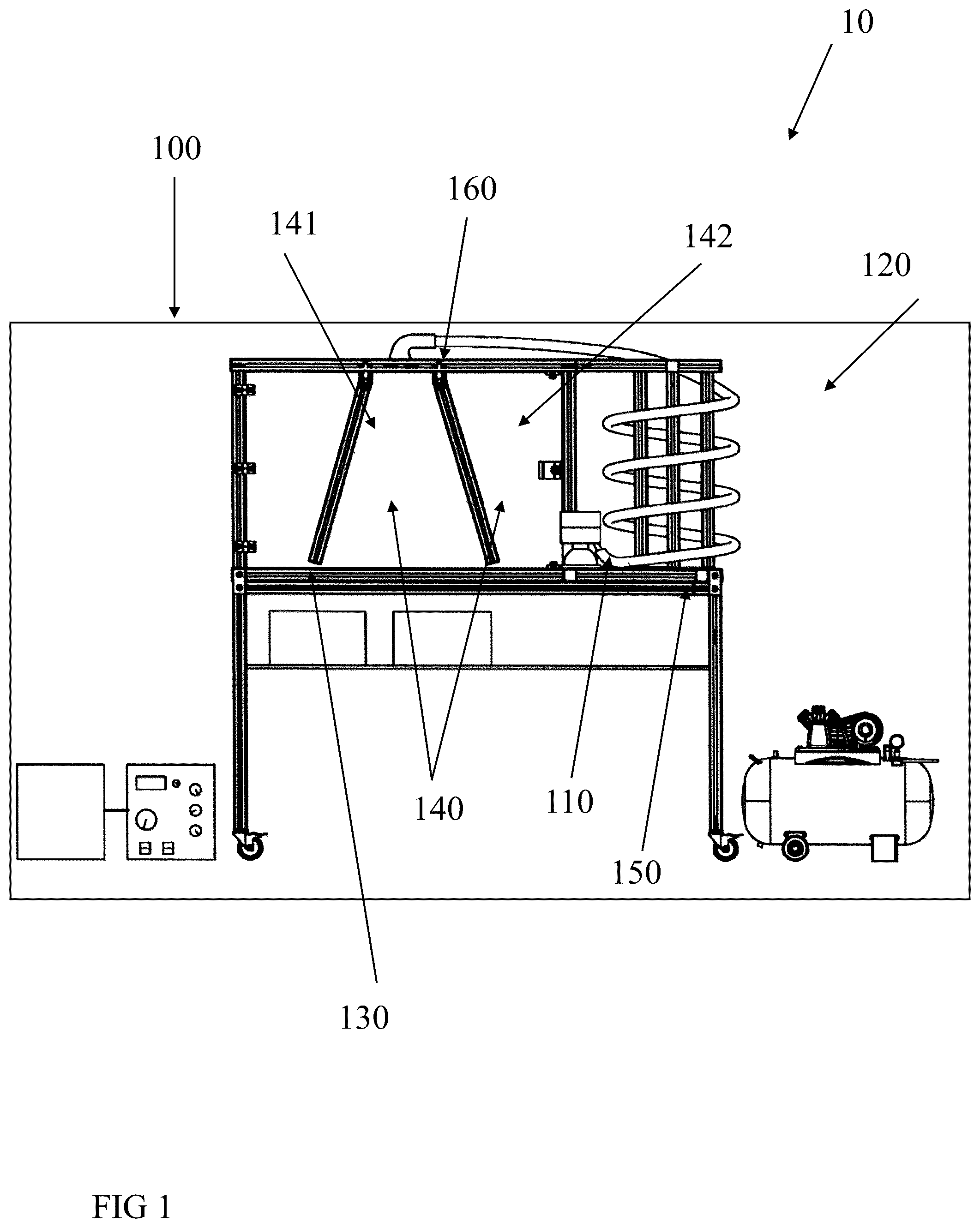 Patent US12472511 Figure 1 – Method and apparatus for electrostatic separation of glandular trichomes
