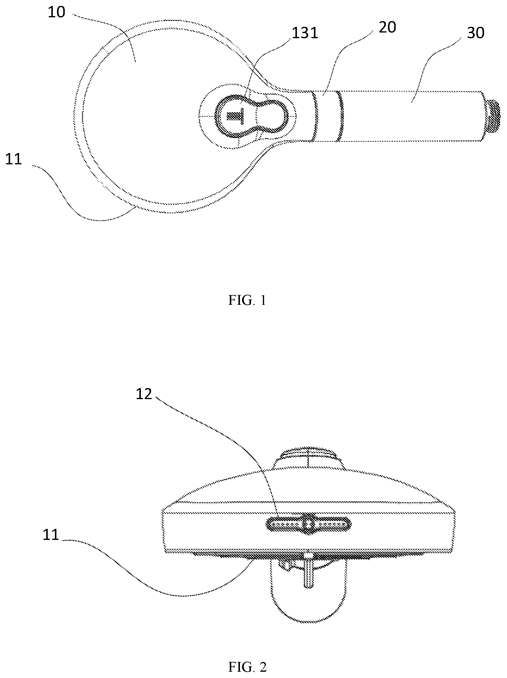 Patent US12472514 Figure 1 – Shower head with automatically resettable spray gun